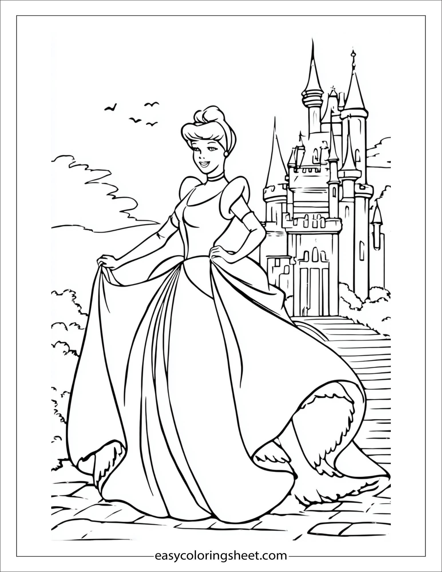 Cinderella dancing at the ball
