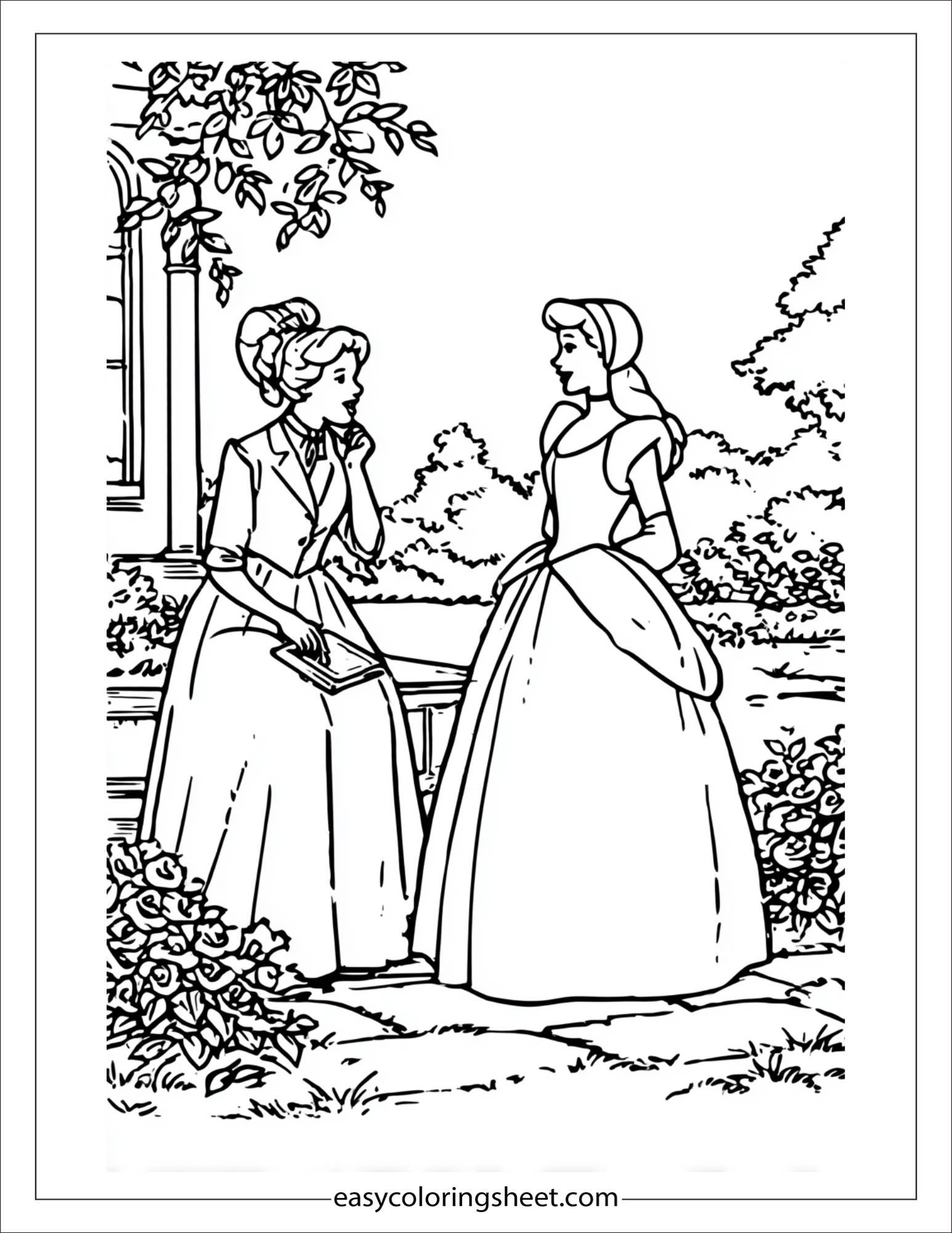 Cinderella talking to fairy godmother