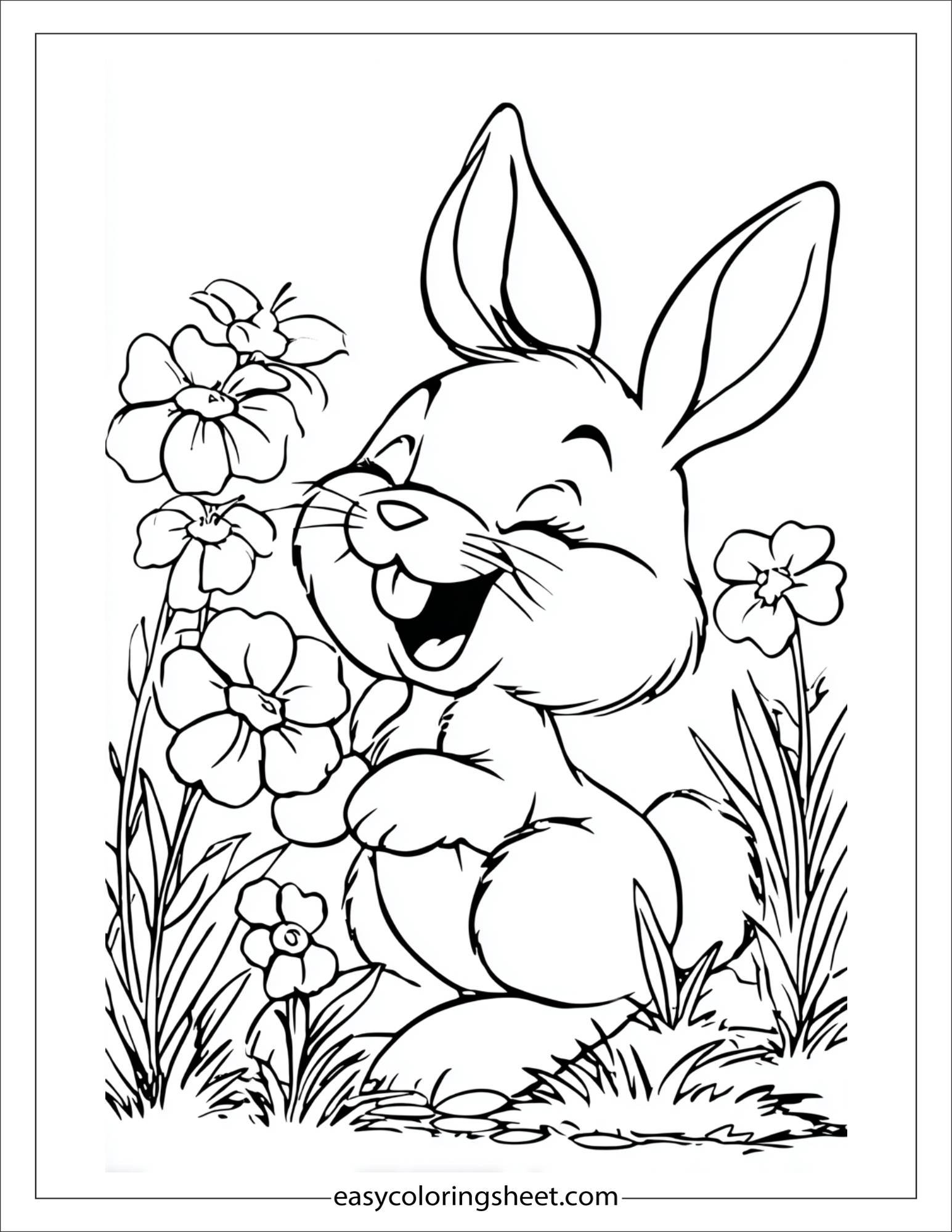 Easter Bunny smiling sweetly