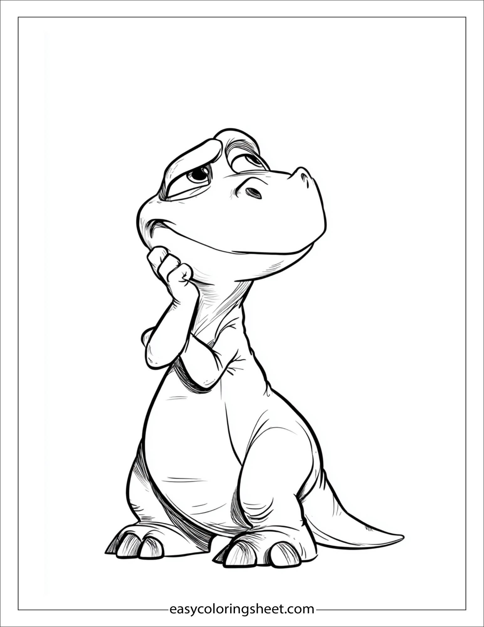 Gertie the Dinosaur thoughtful