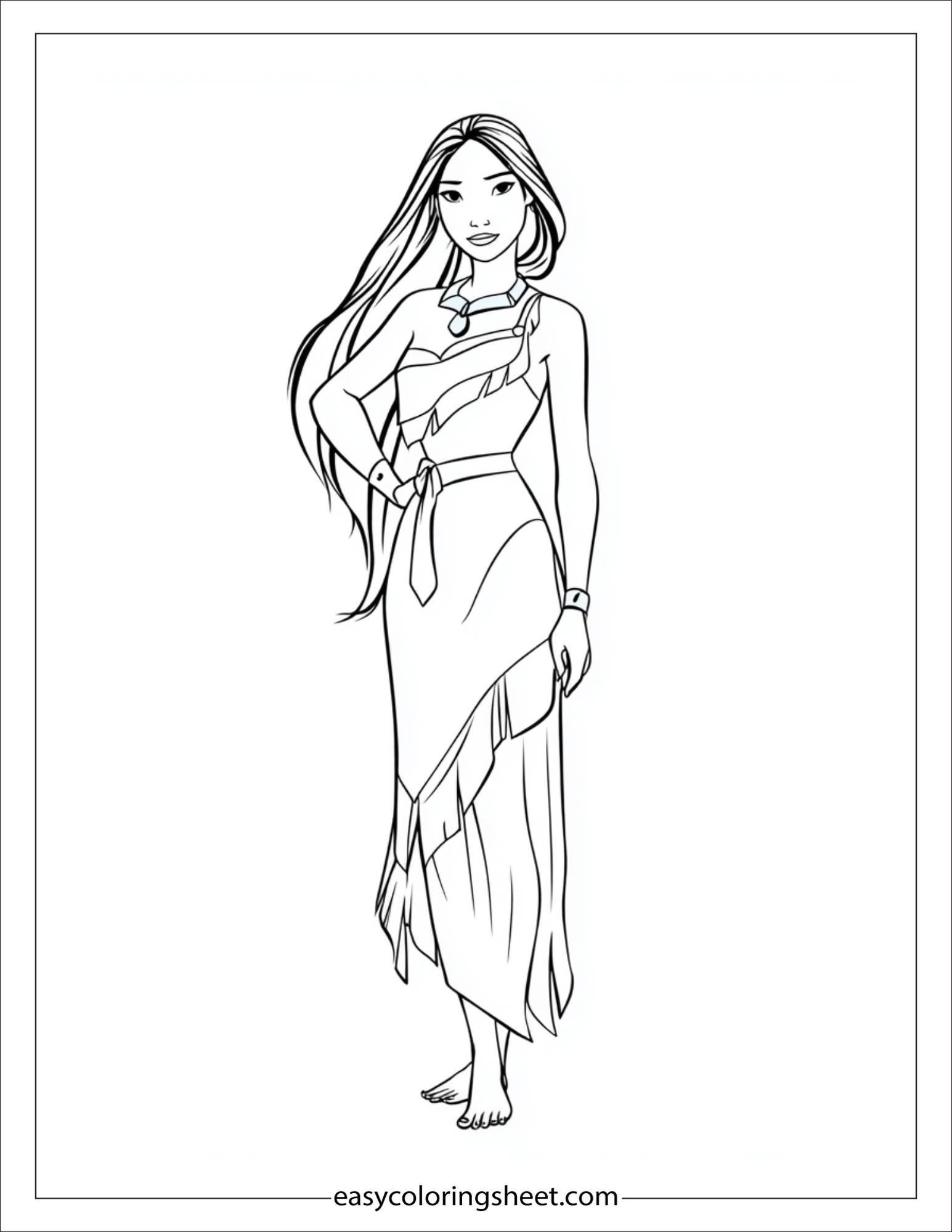 Pocahontas calm expression