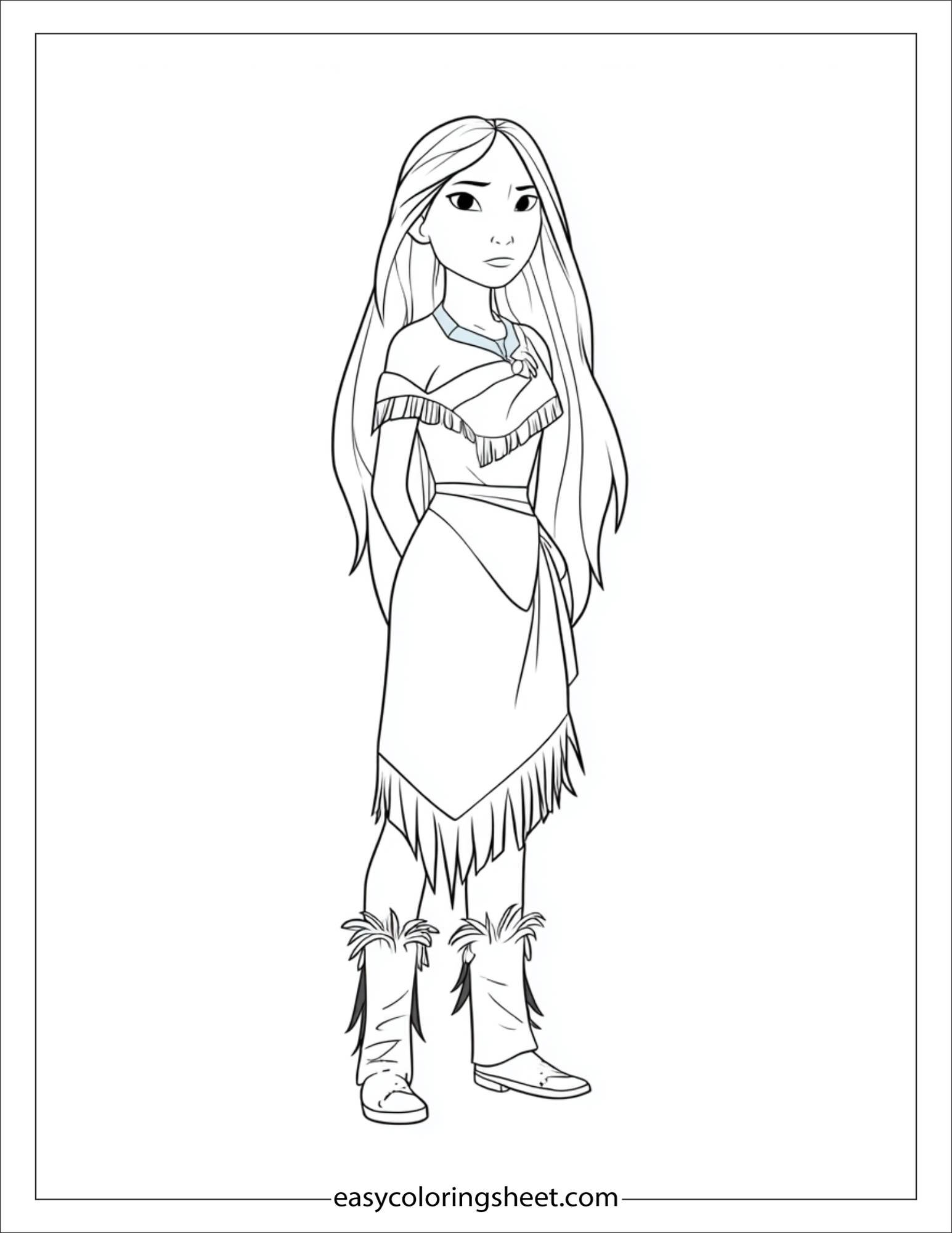 Pocahontas curious look
