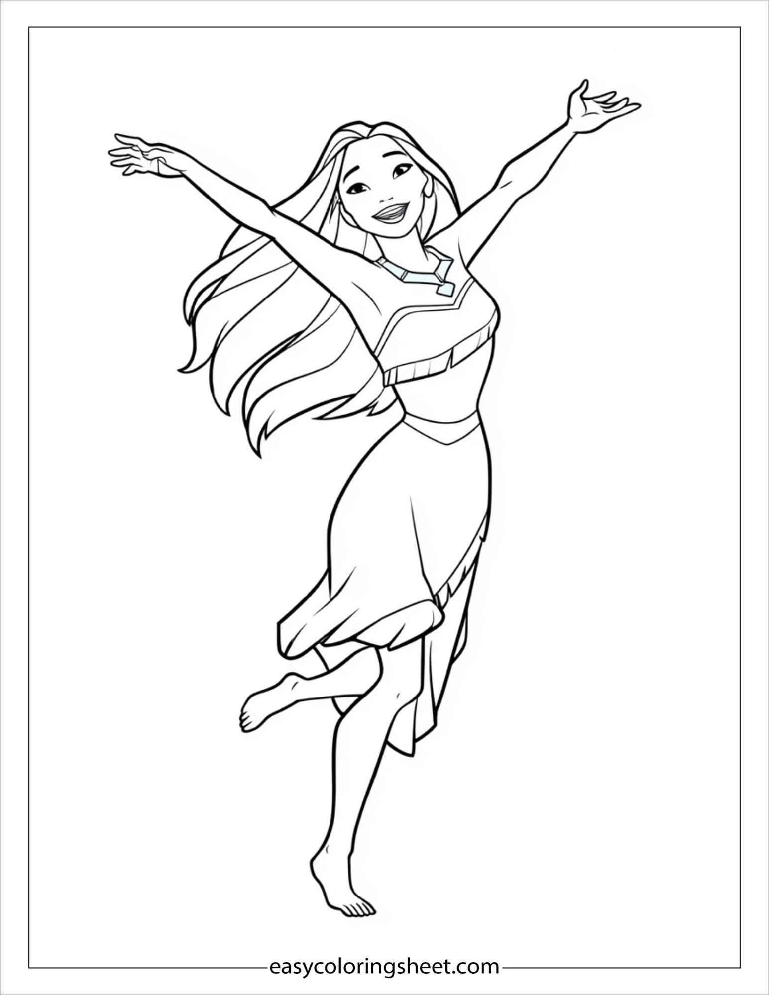 Pocahontas joyful dance