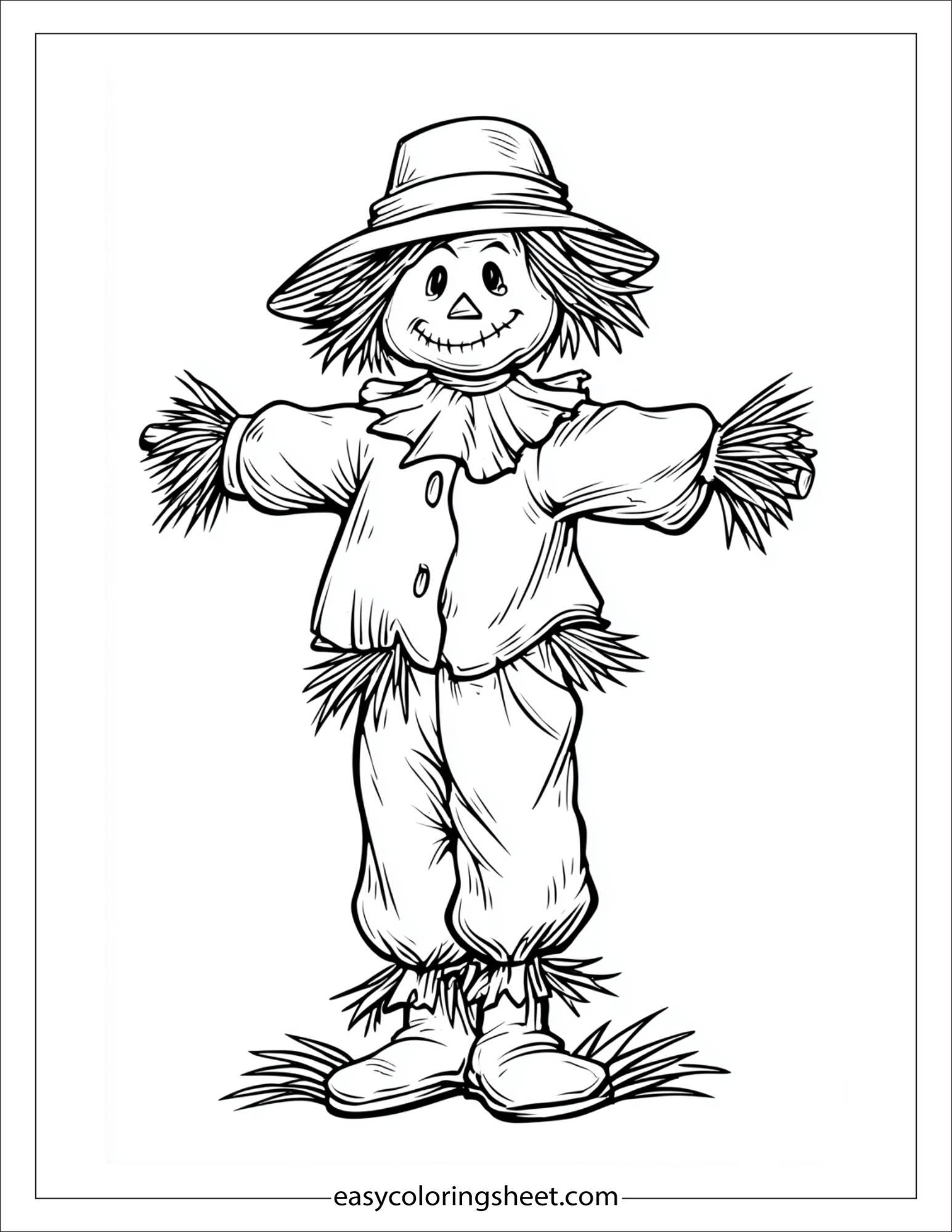 Scarecrow looking surprised