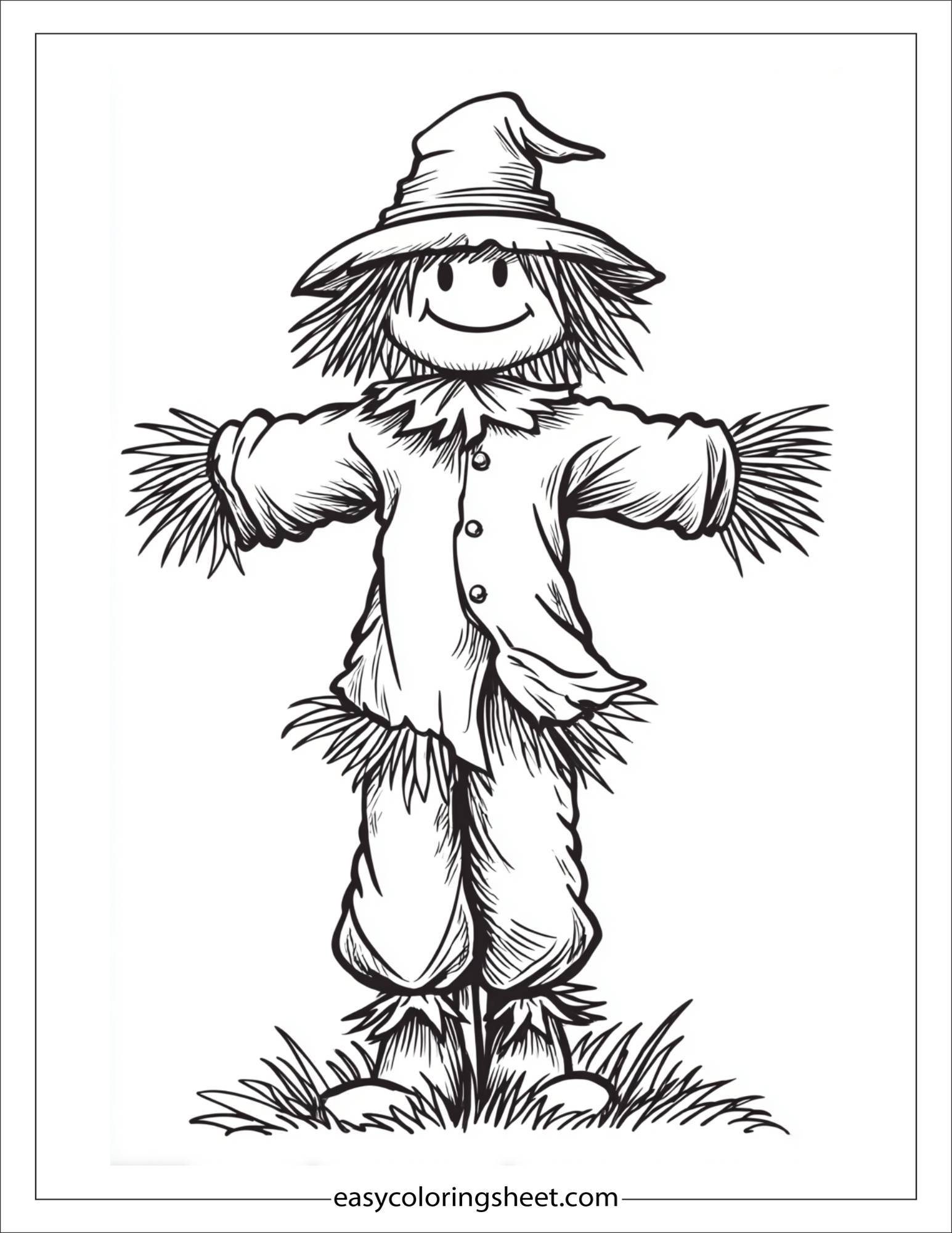 Scarecrow standing proudly