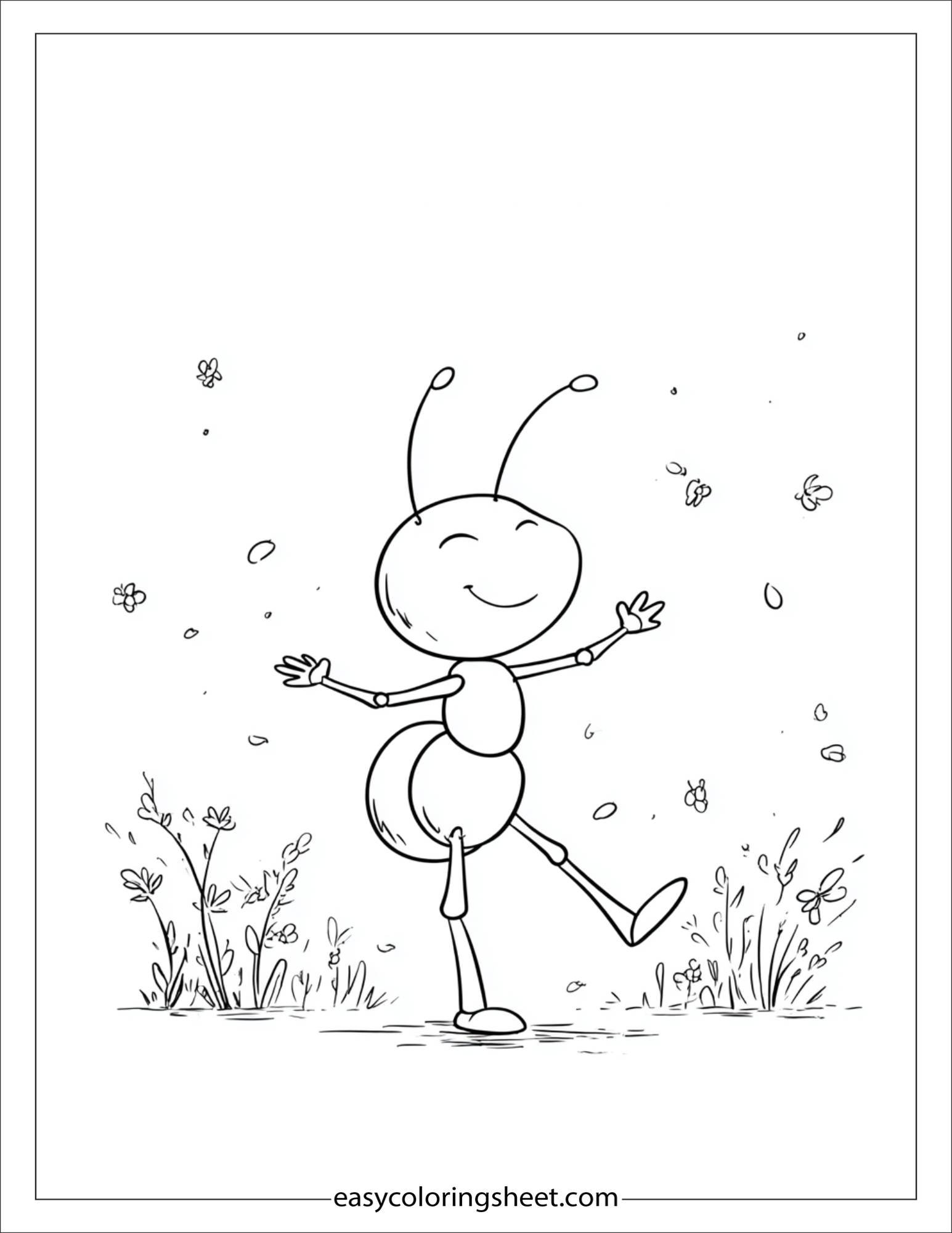 The Busy Ant dancing