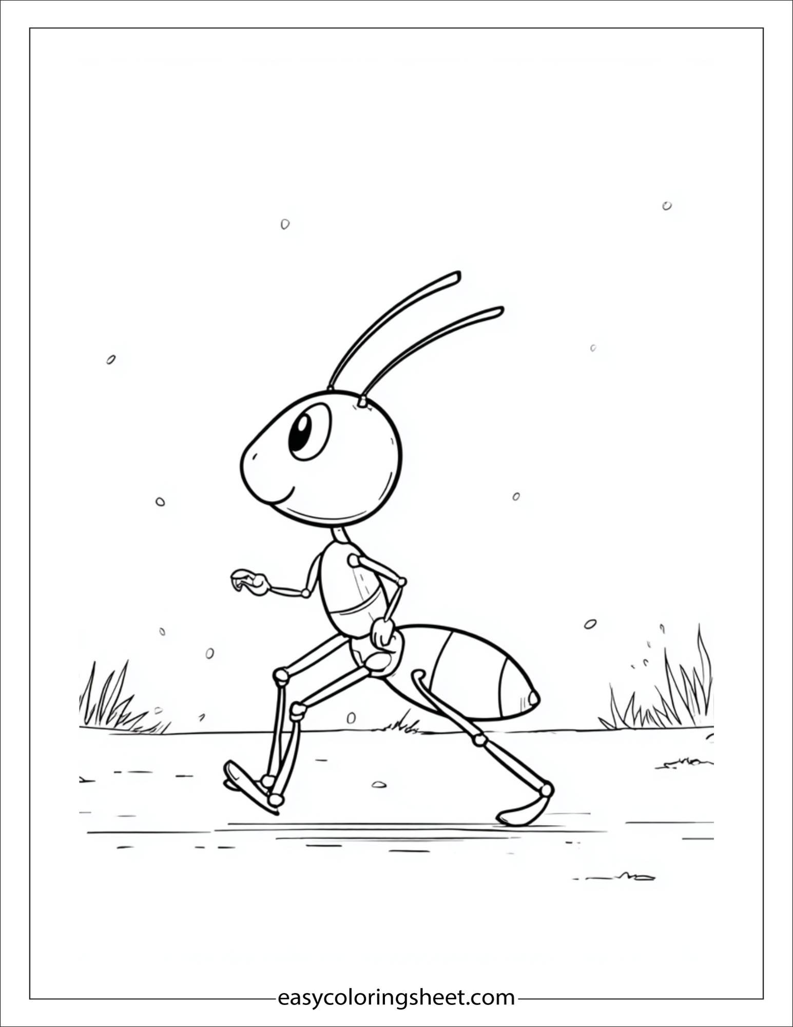 The Busy Ant marching proudly