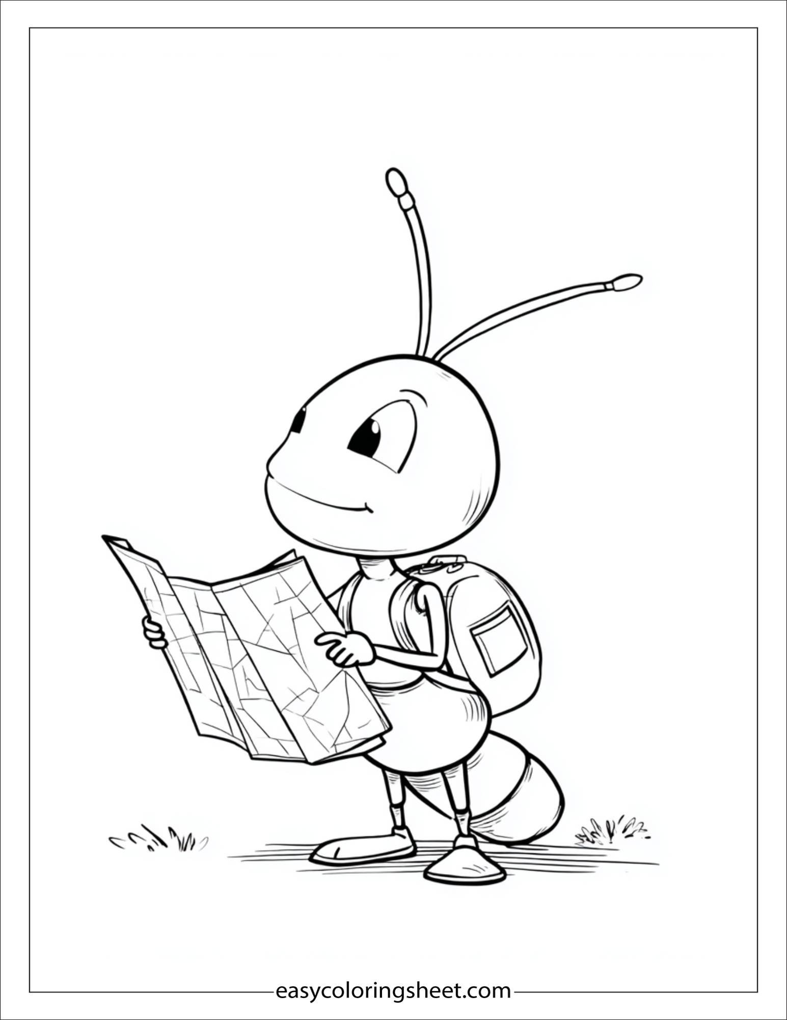 The Busy Ant reading map