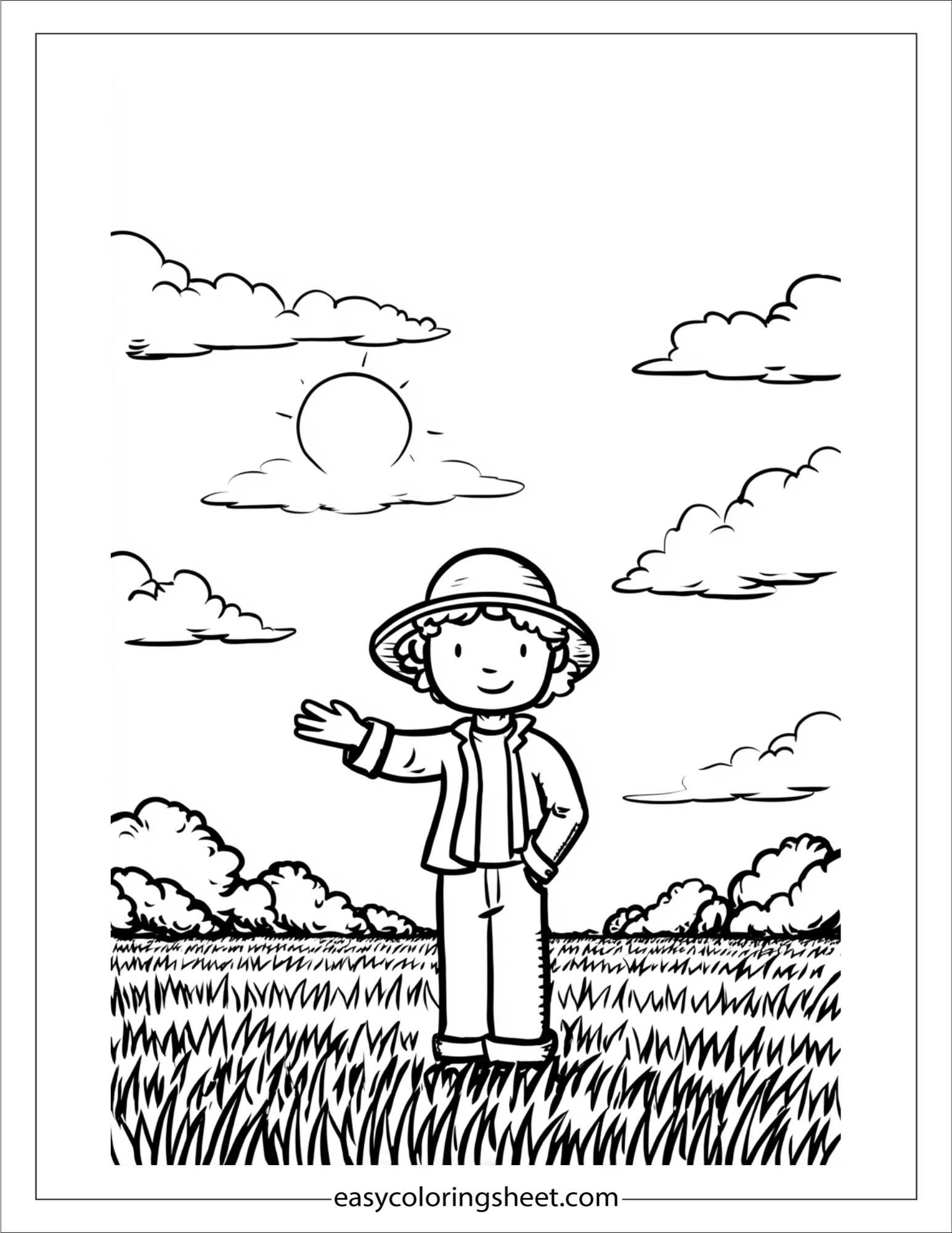 The Farmer greeting the sun