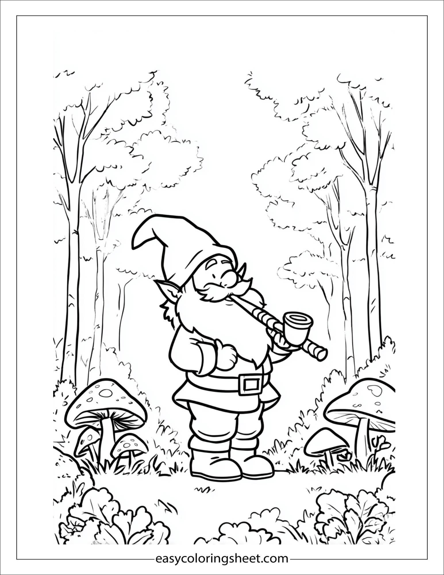 The Leprechaun dancing with pipe