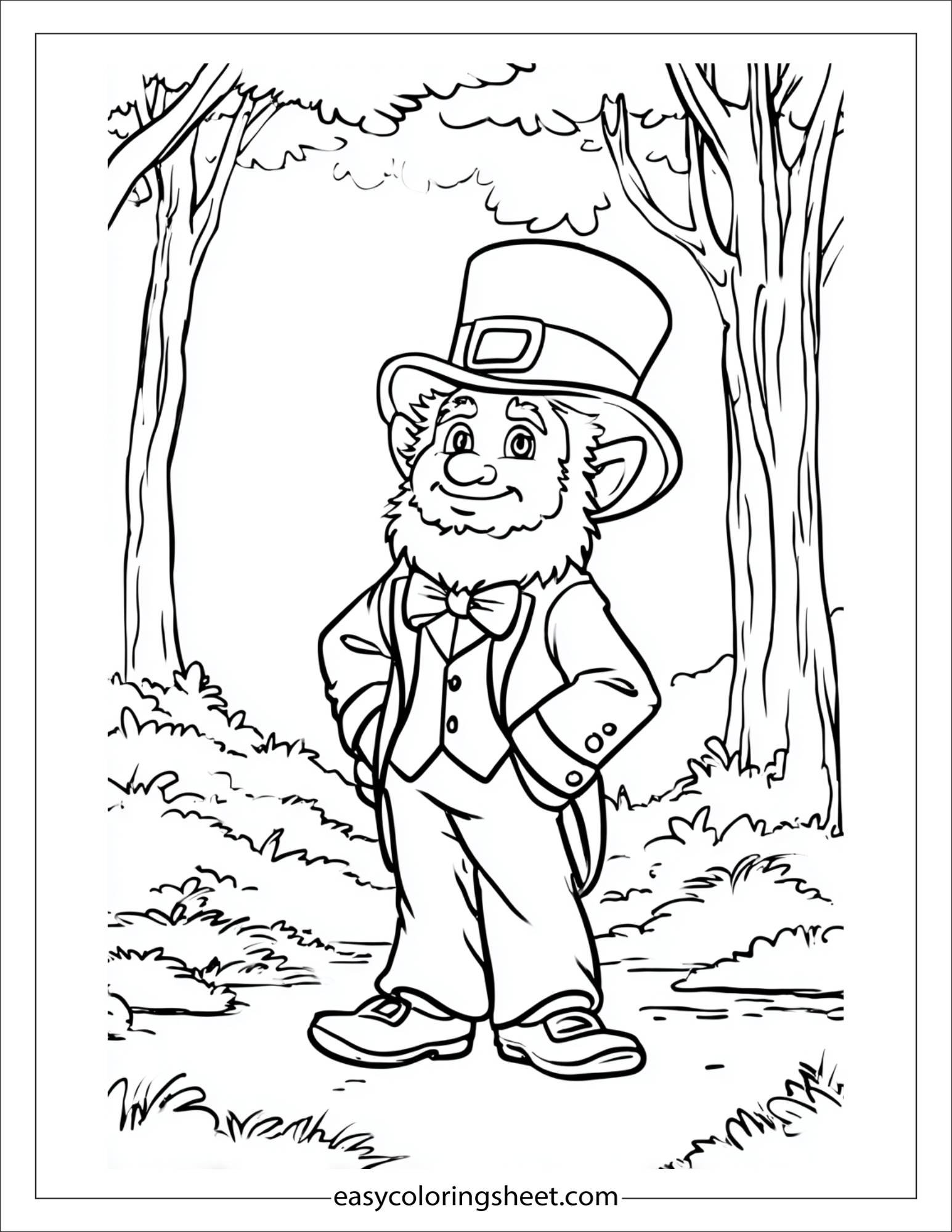 The Leprechaun standing proudly