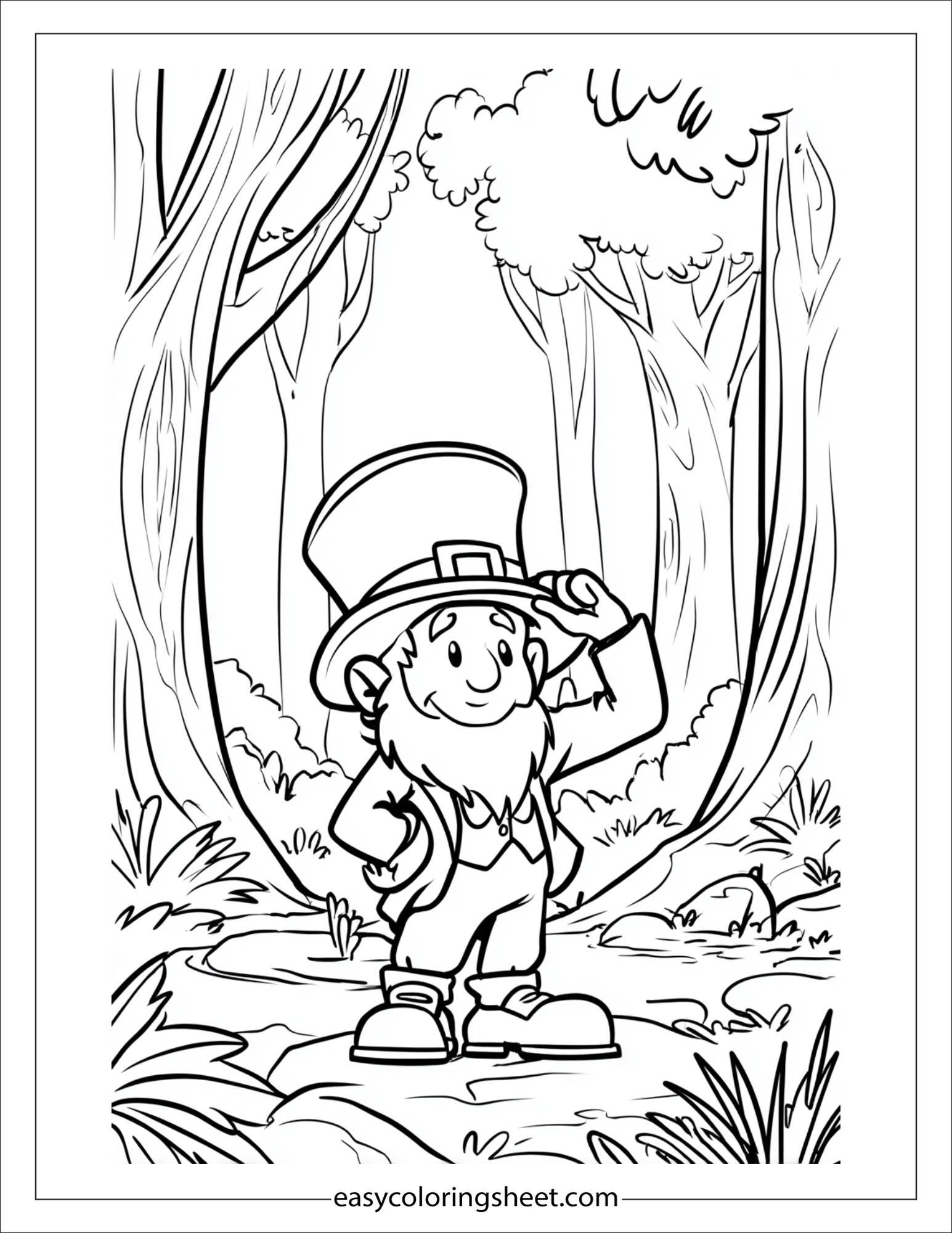 The Leprechaun tipping his hat