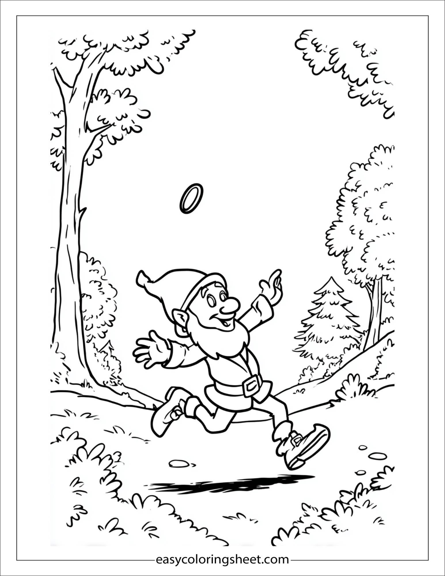 The Leprechaun tossing a gold coin