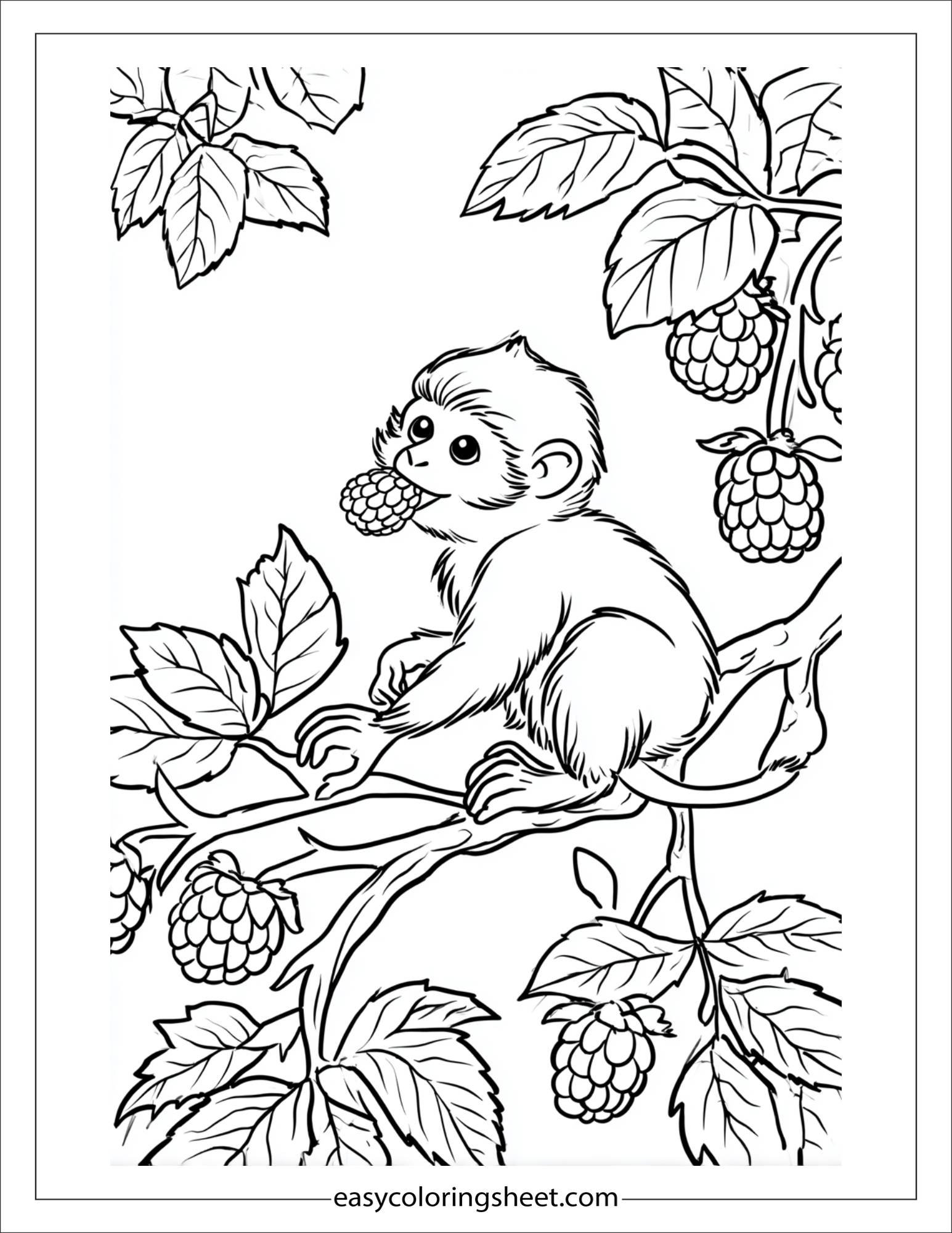 The Mischievous Monkey blowing raspberry