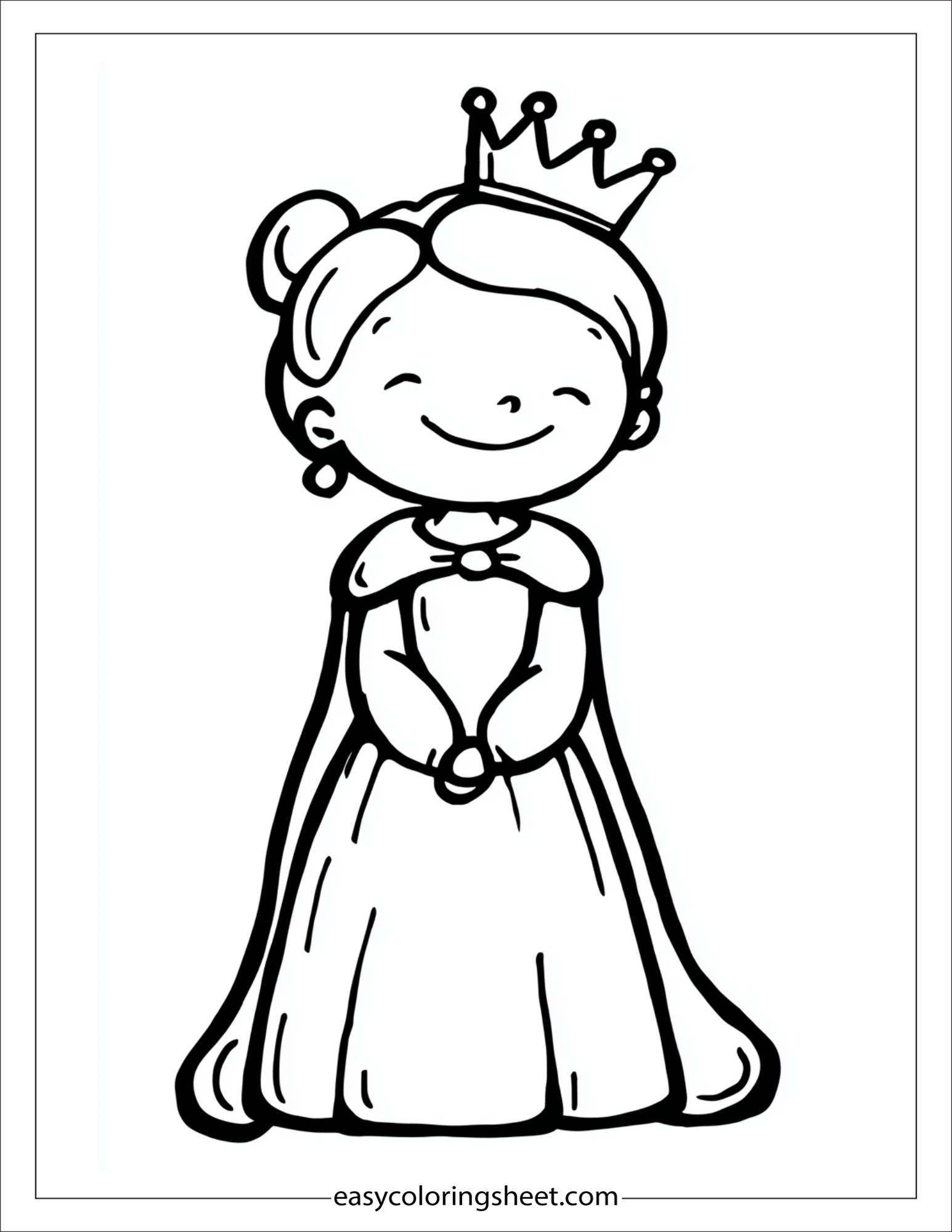 The Princess giggling