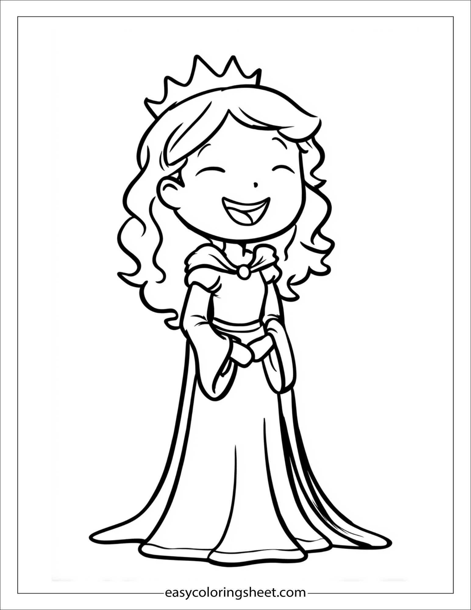 The Princess laughing