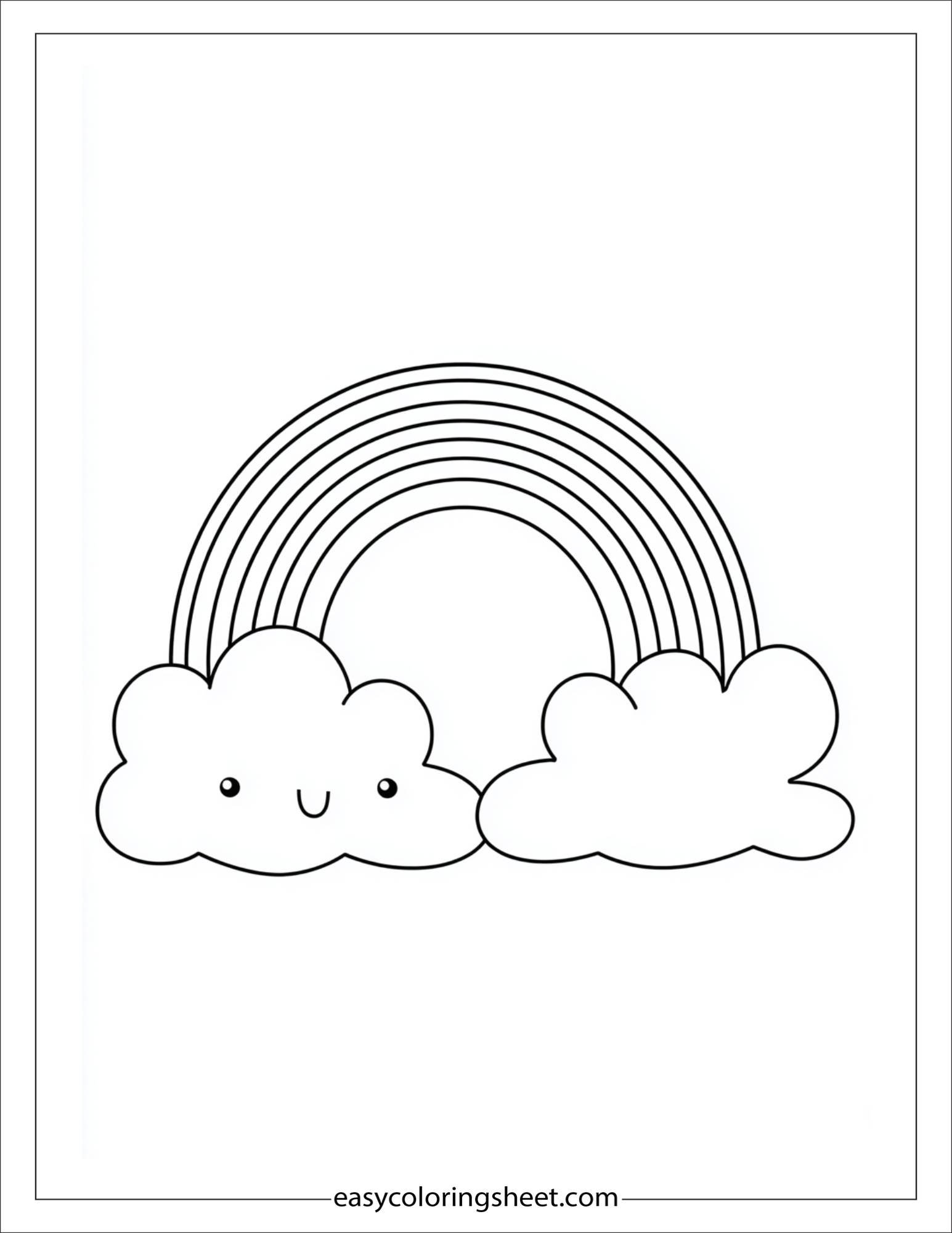 The Rainbow being calm