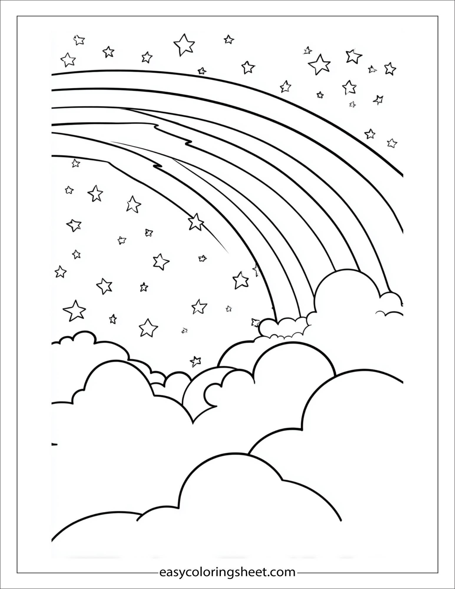 The Rainbow counting stars