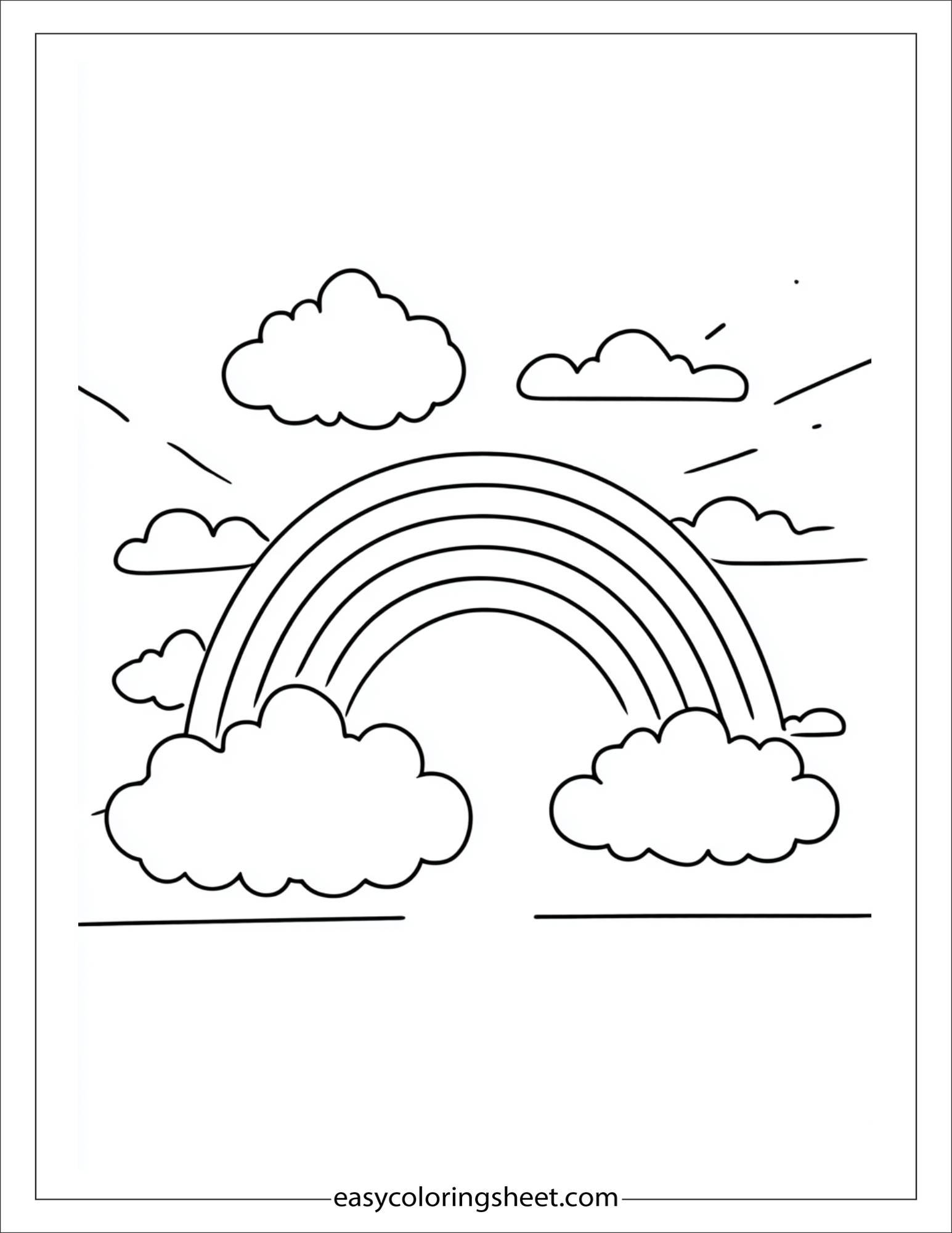 The Rainbow drawing itself