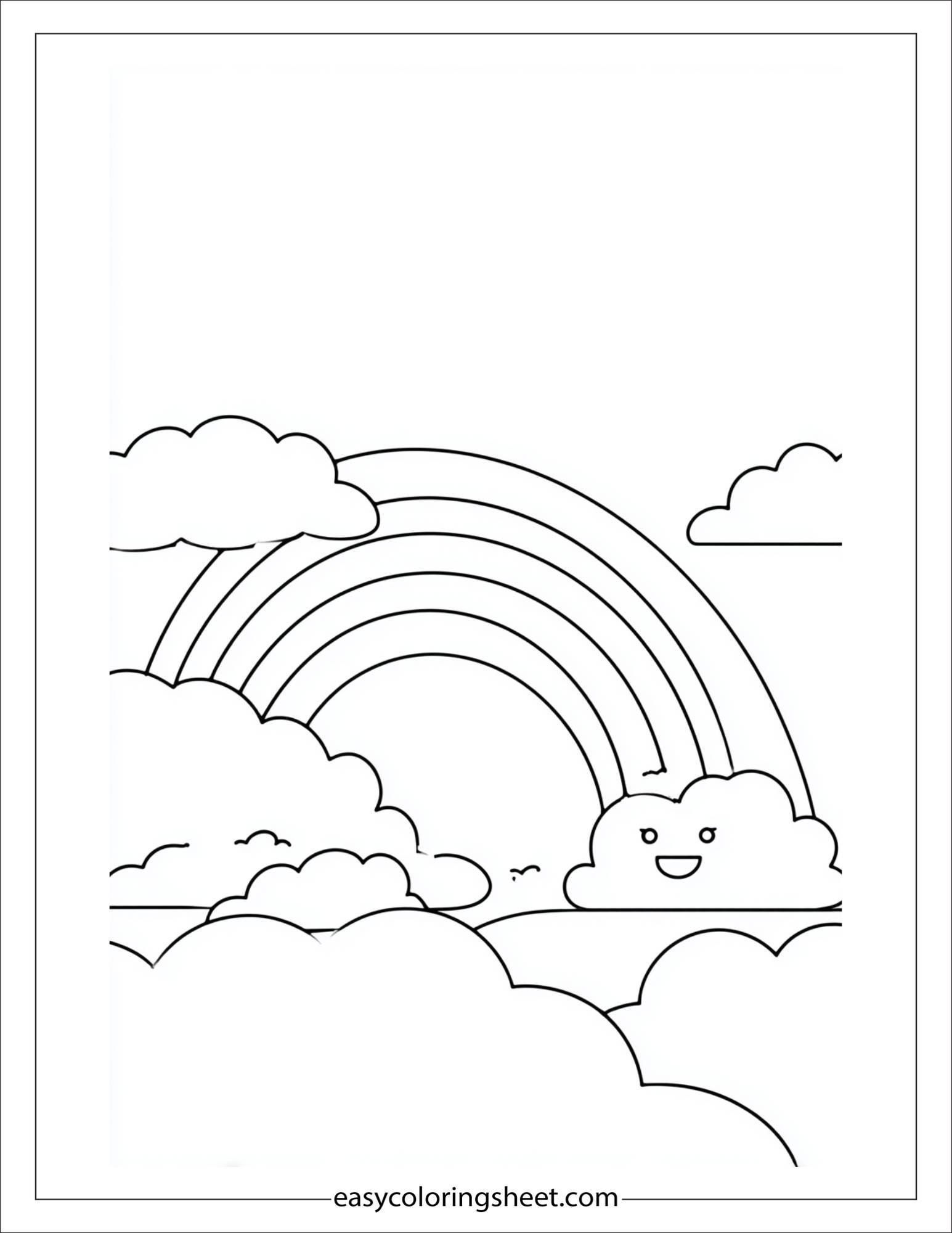 The Rainbow feeling happy