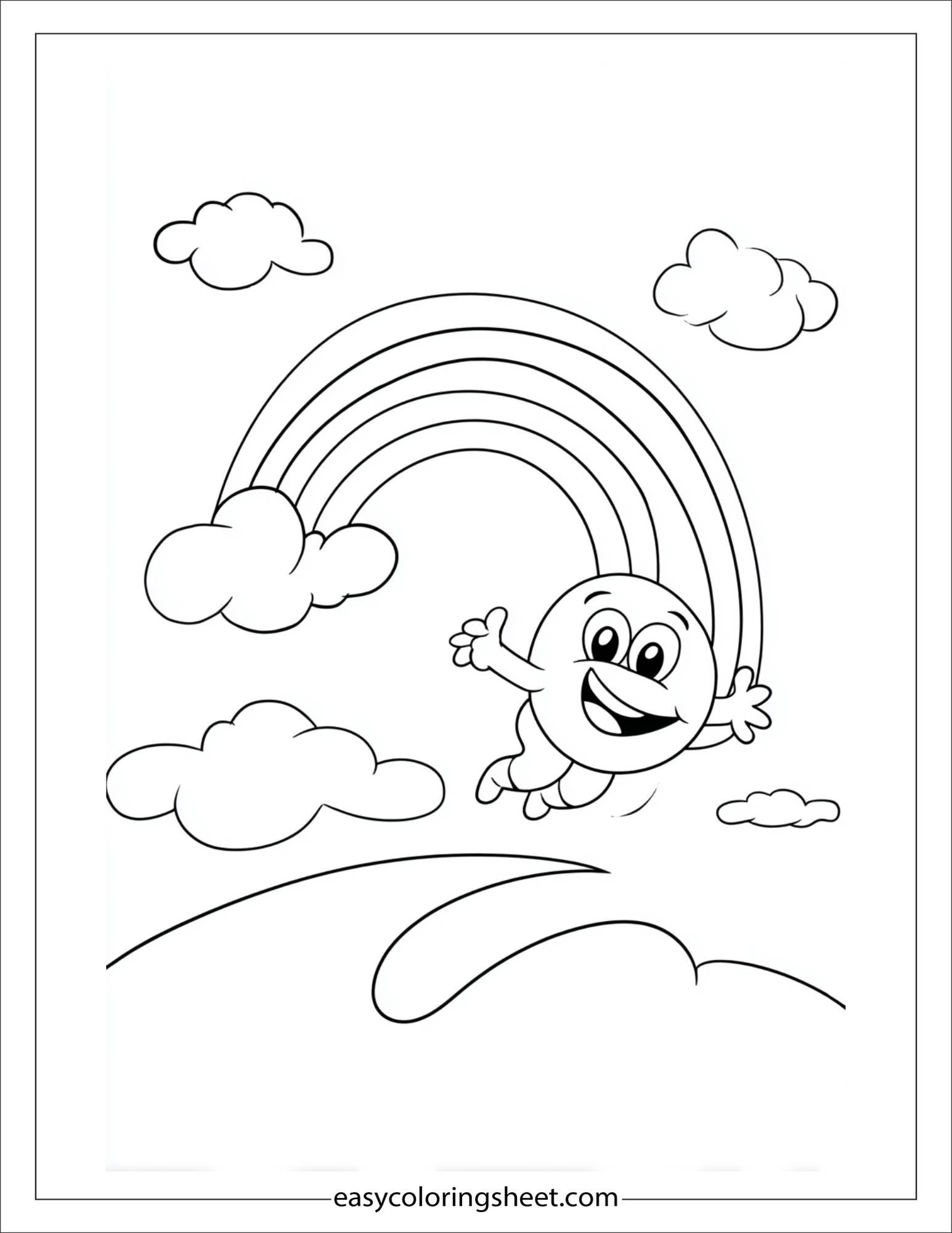 The Rainbow jumping with joy