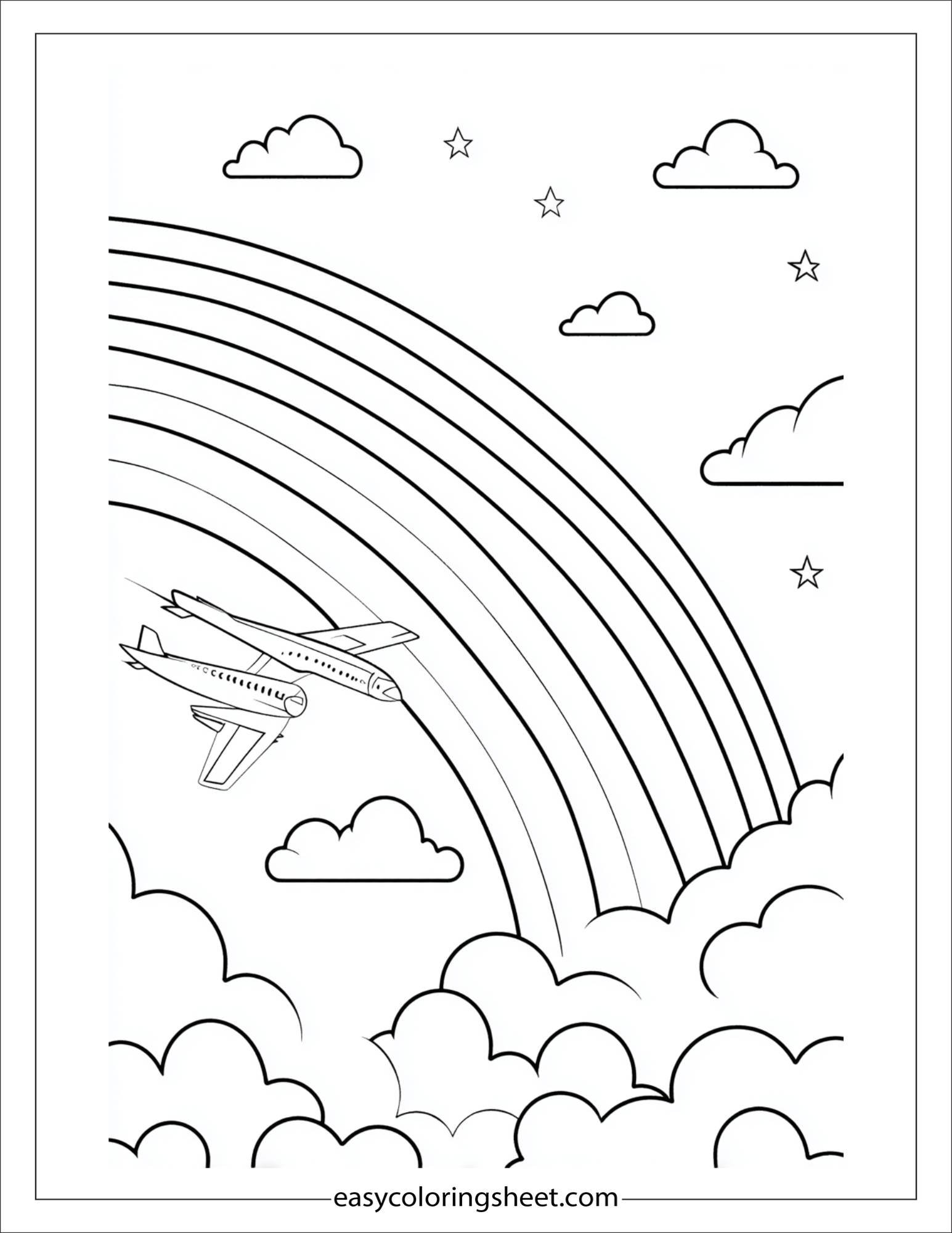 The Rainbow showing colors