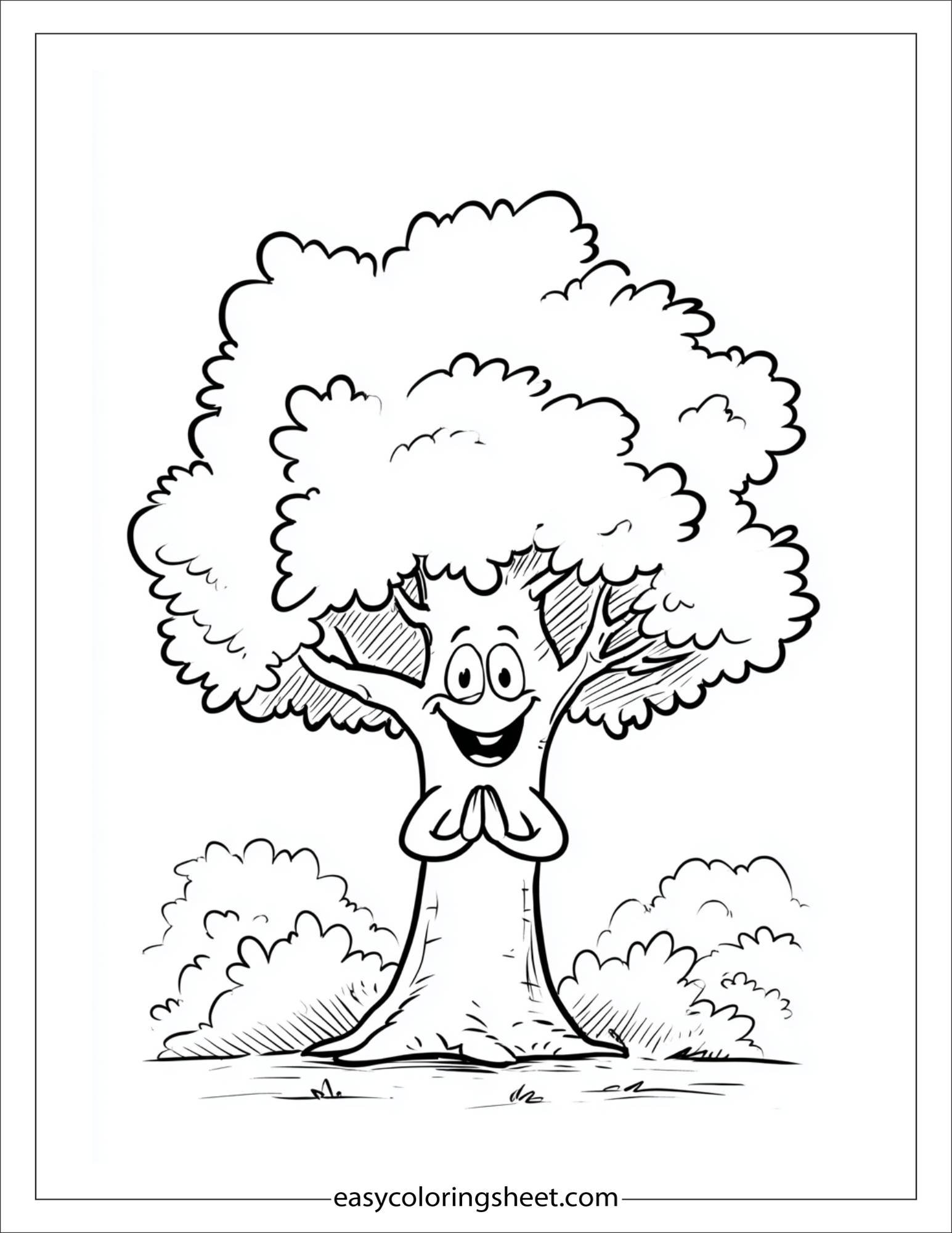 The Tall Tree clapping with branches