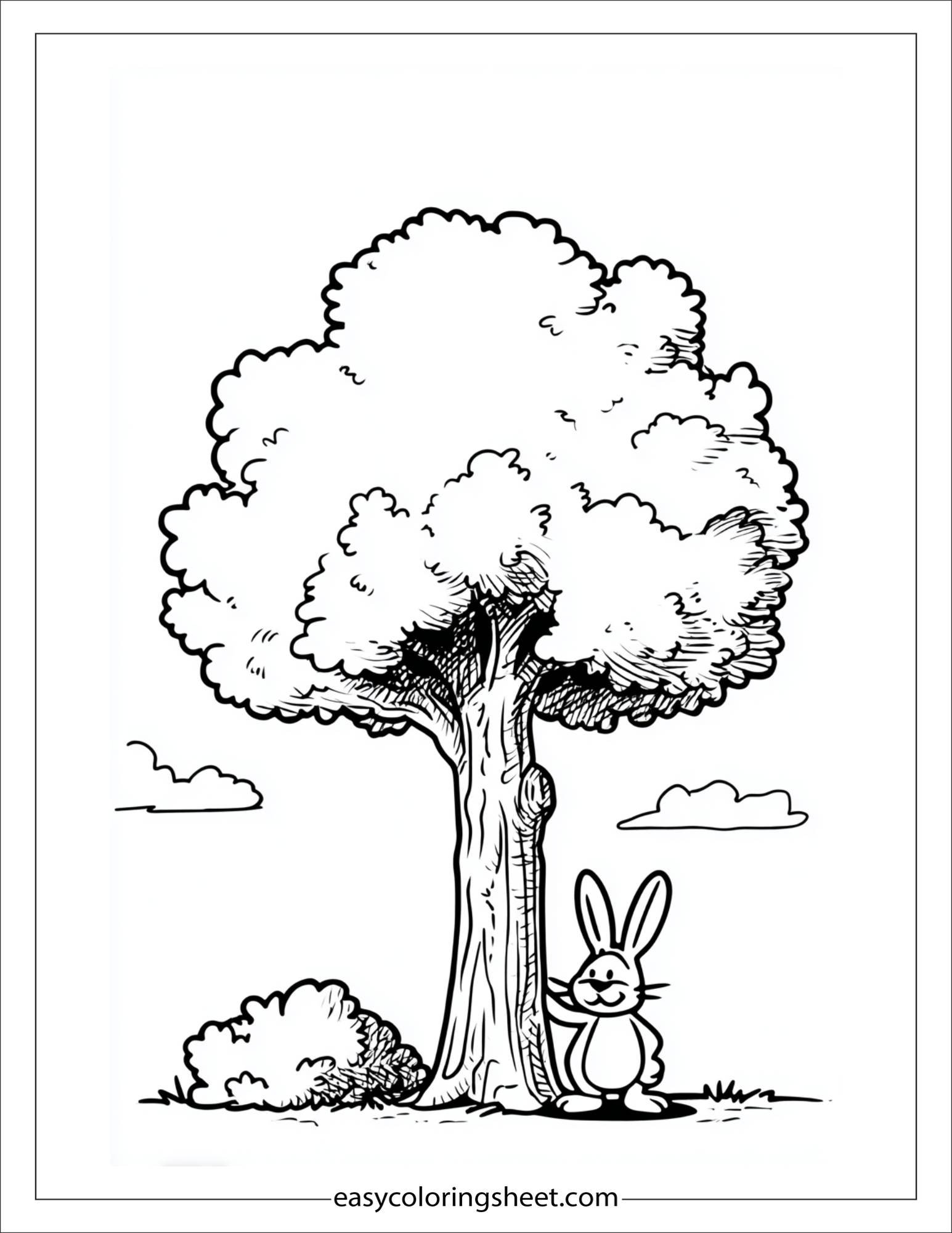 The Tall Tree sharing shade with bunny