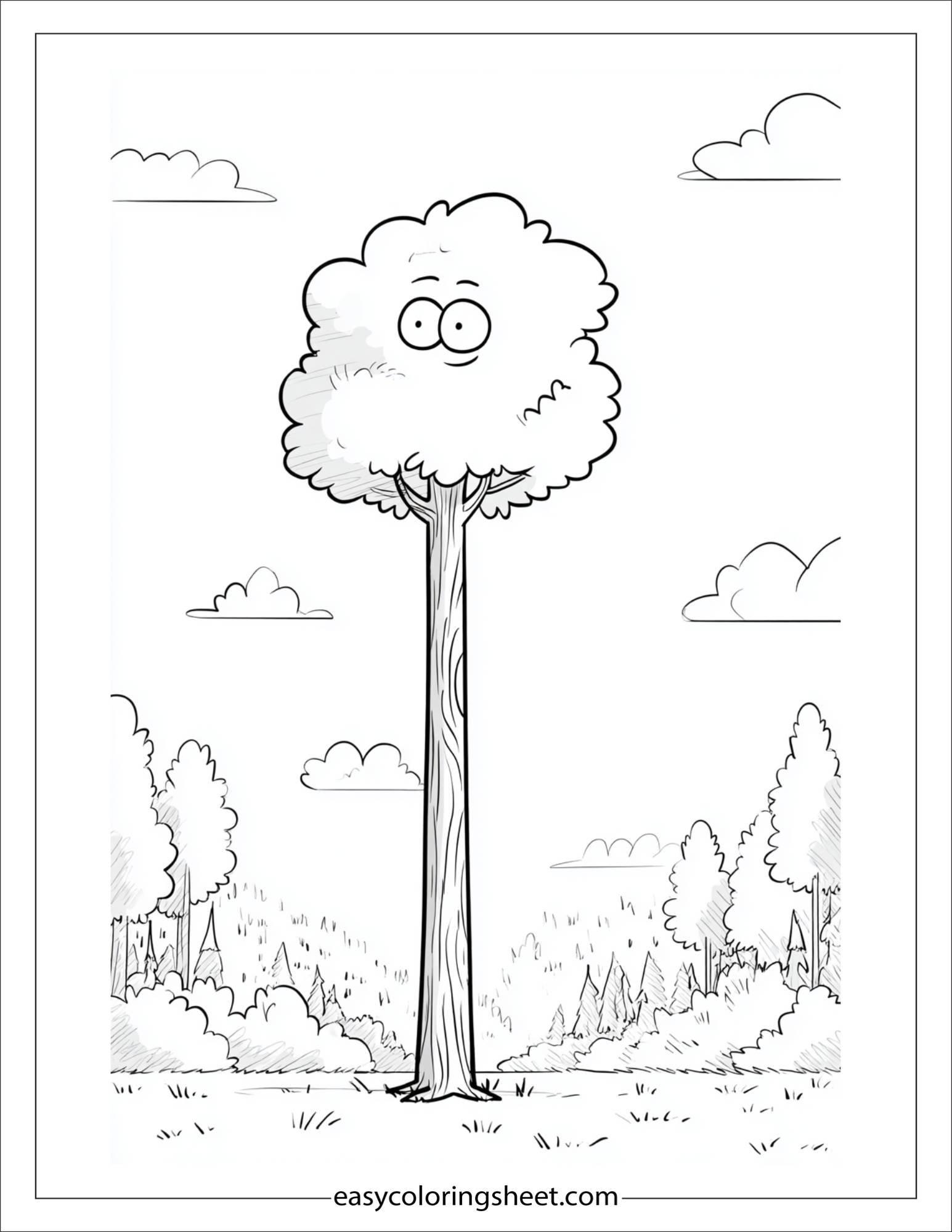 The Tall Tree stretching to sky