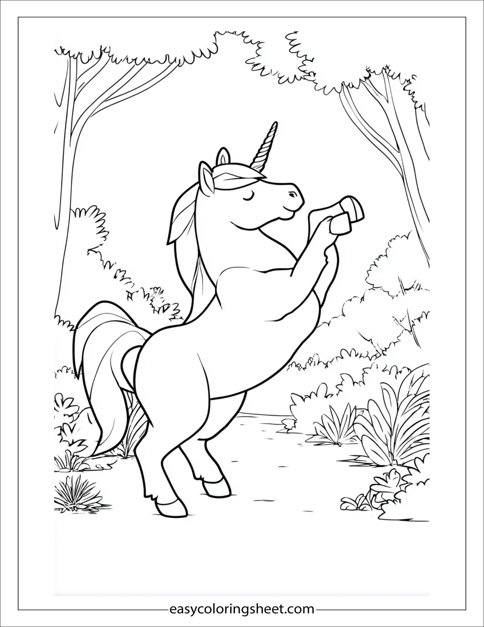 The Unicorn clapping