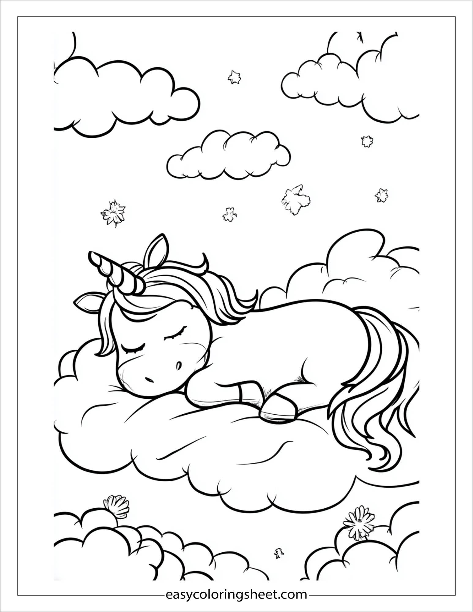 The Unicorn sleepy