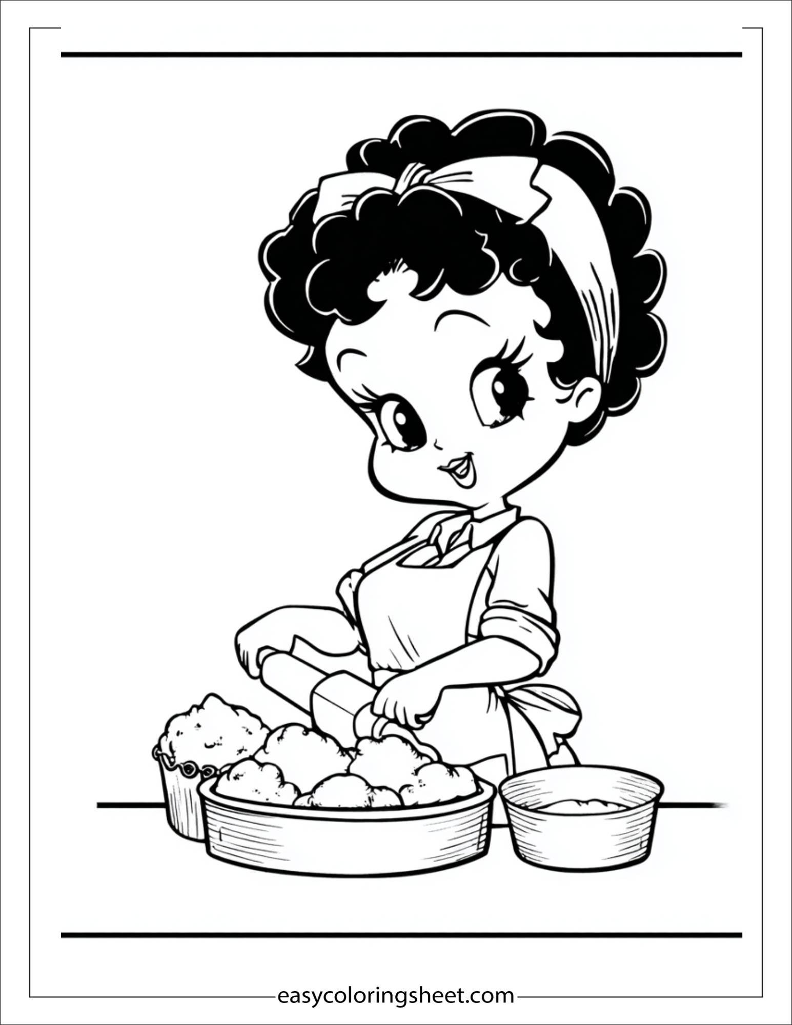 betty boop baking