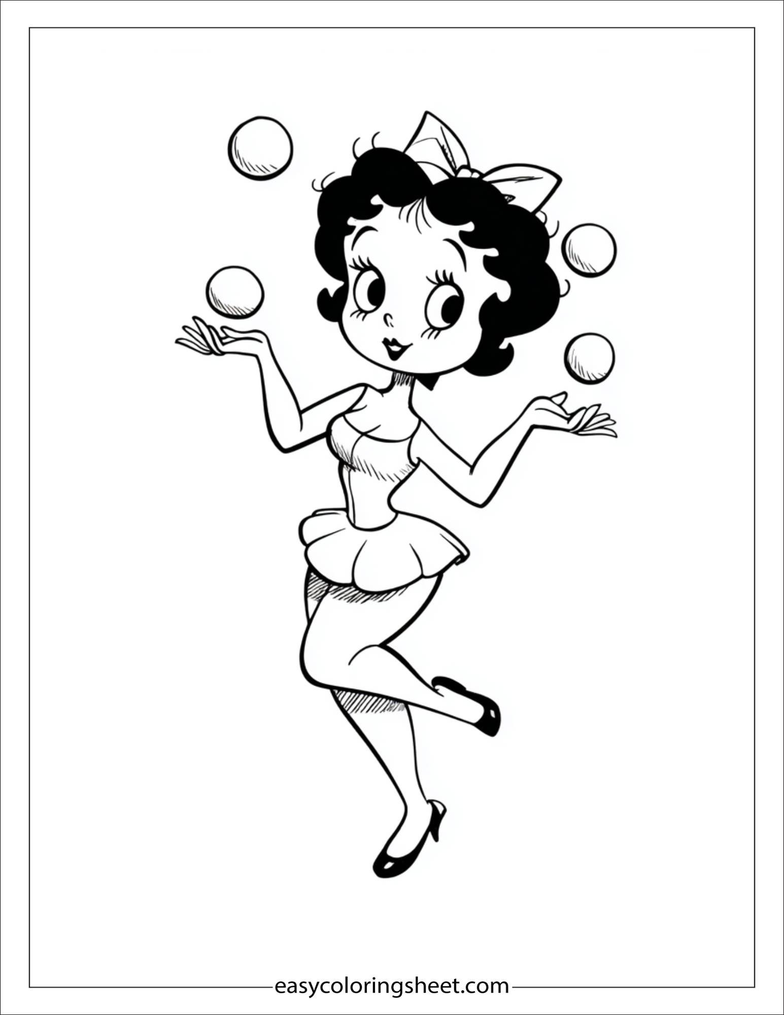 betty boop juggling