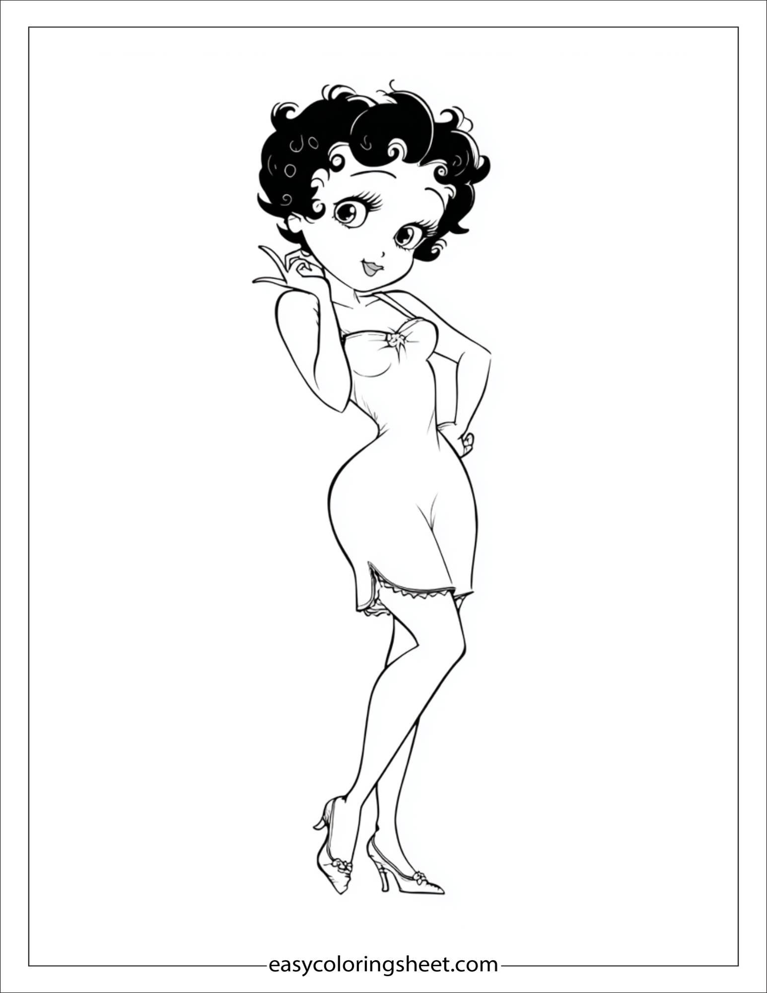 betty boop posing