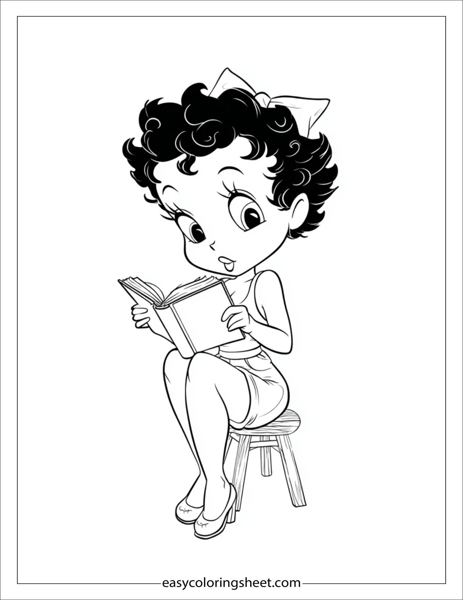 betty boop reading