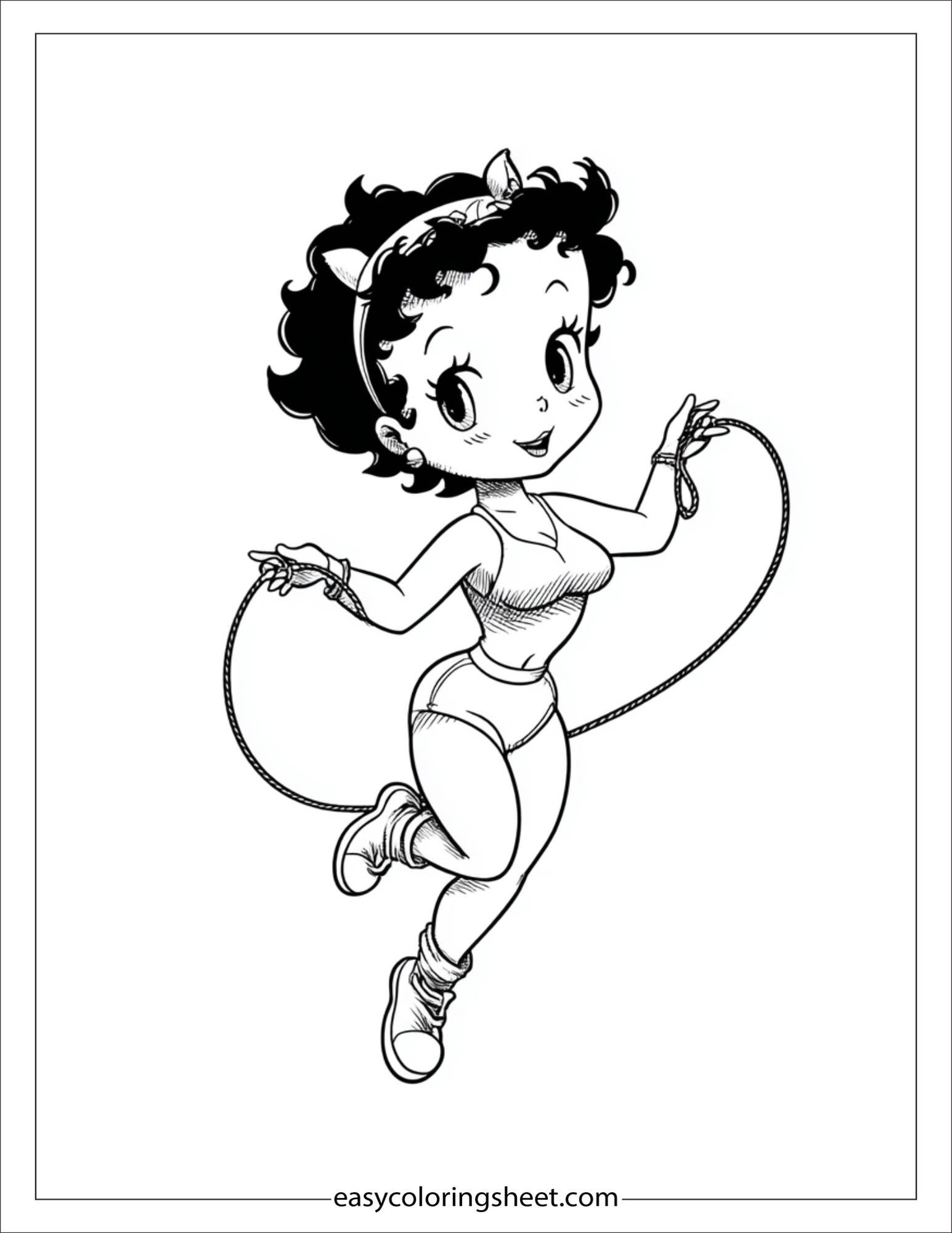 betty boop skipping