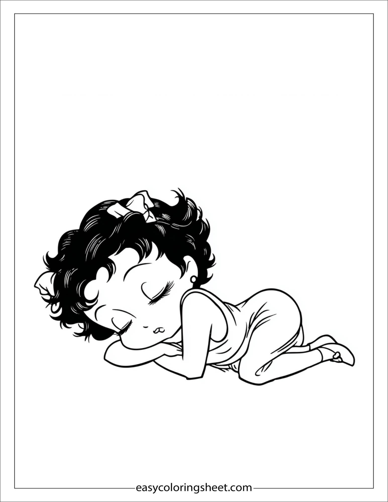 betty boop sleeping