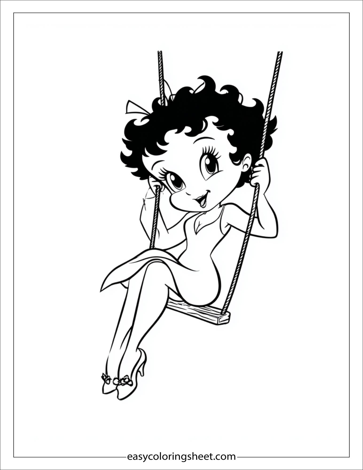 betty boop swinging