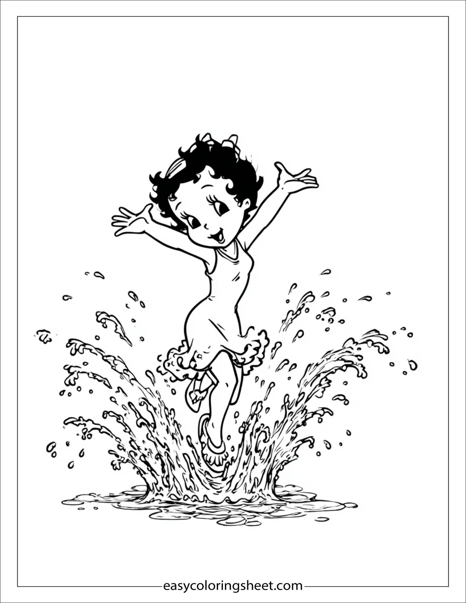 betty boop water splash