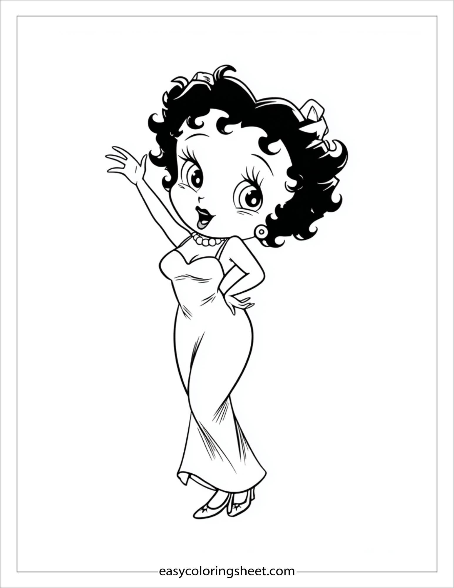 betty boop waving