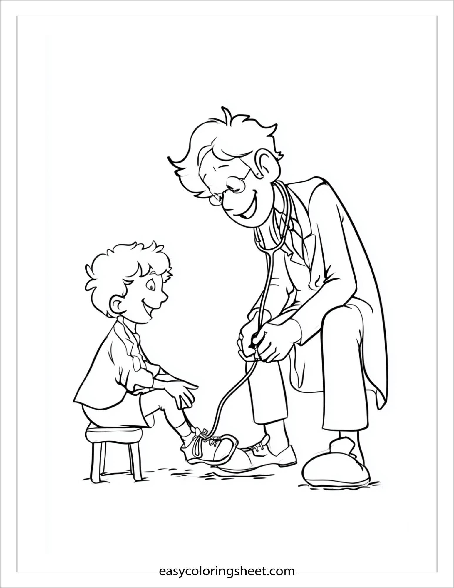 doctor friendly tying shoelaces