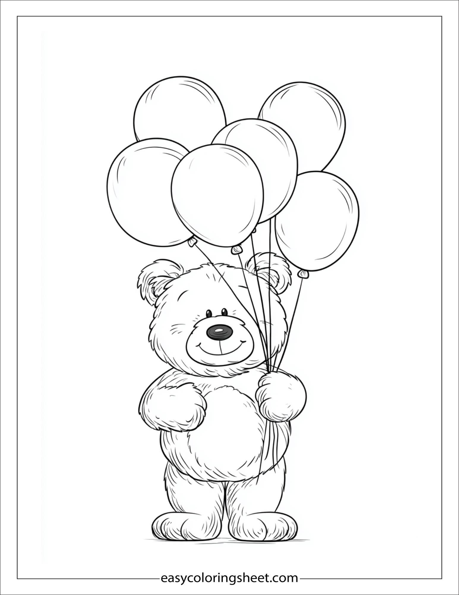 Bear making balloon animals