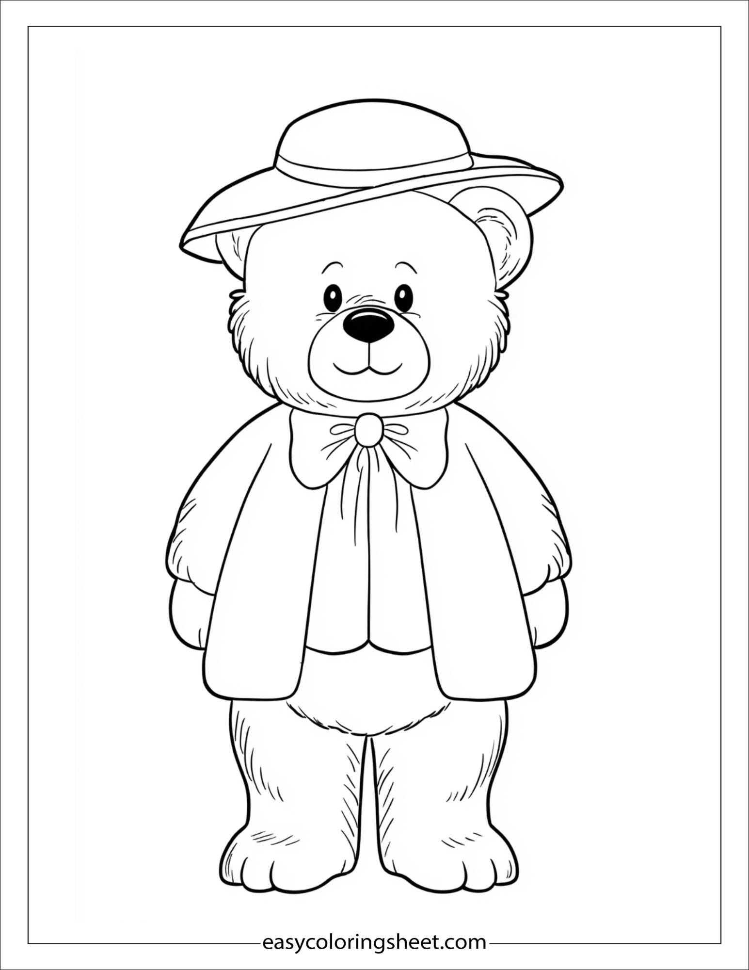 Bear playing dress up with a hat