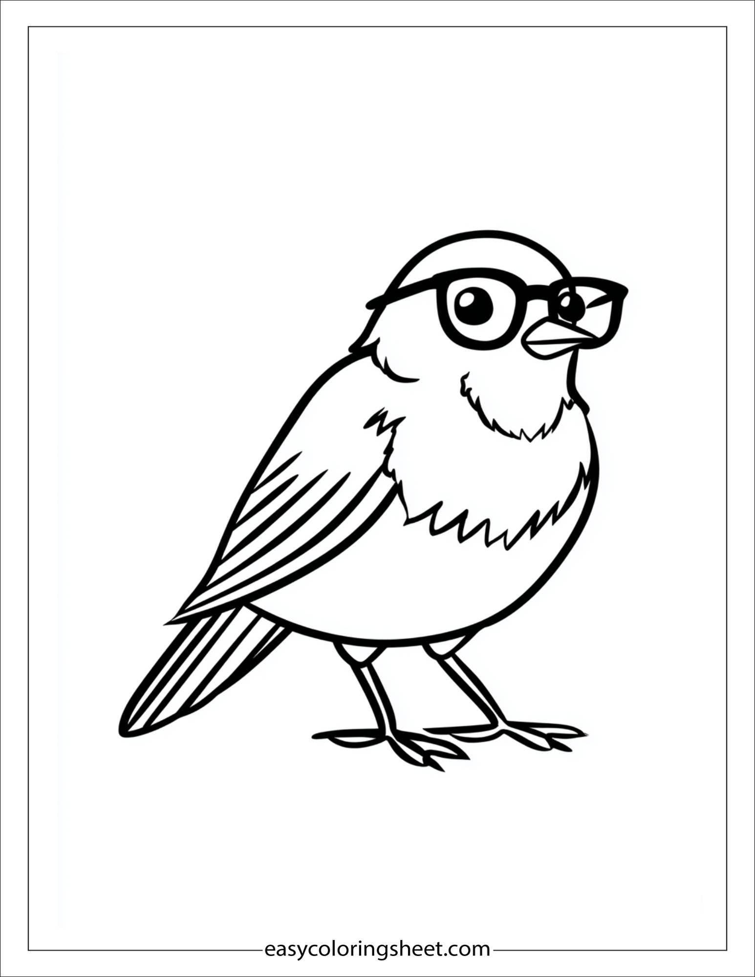 Bird with glasses
