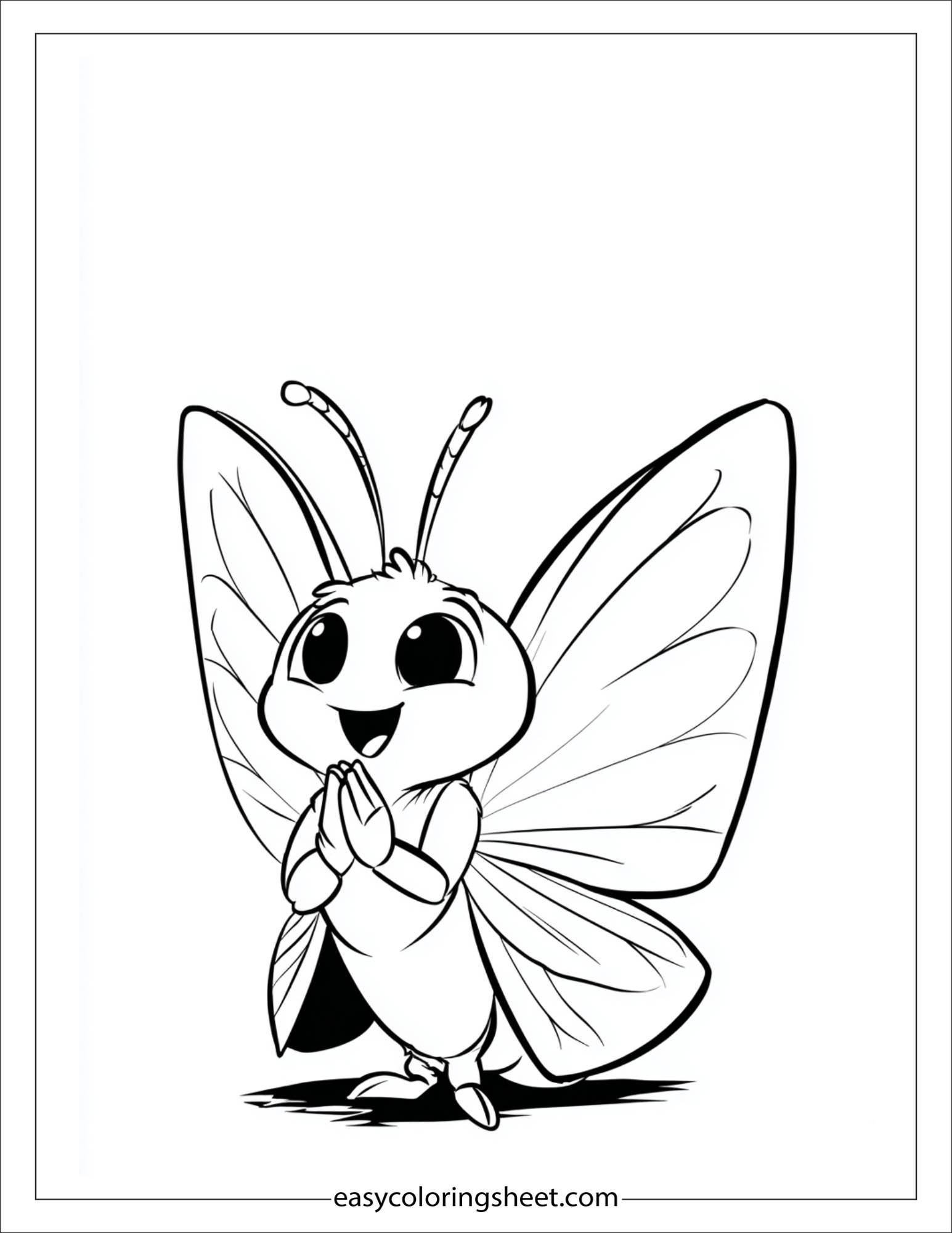 Butterfly clapping wings