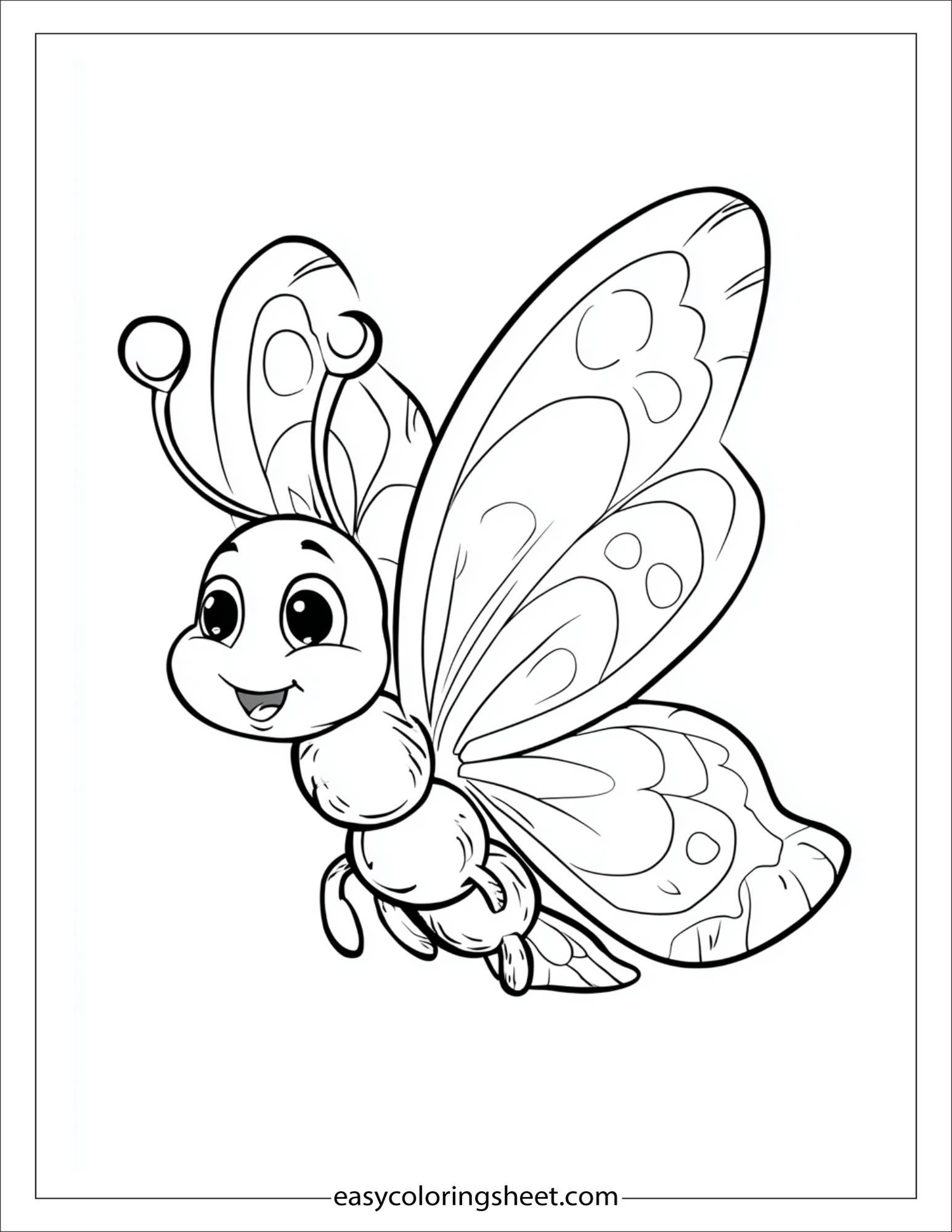 Butterfly flapping wings