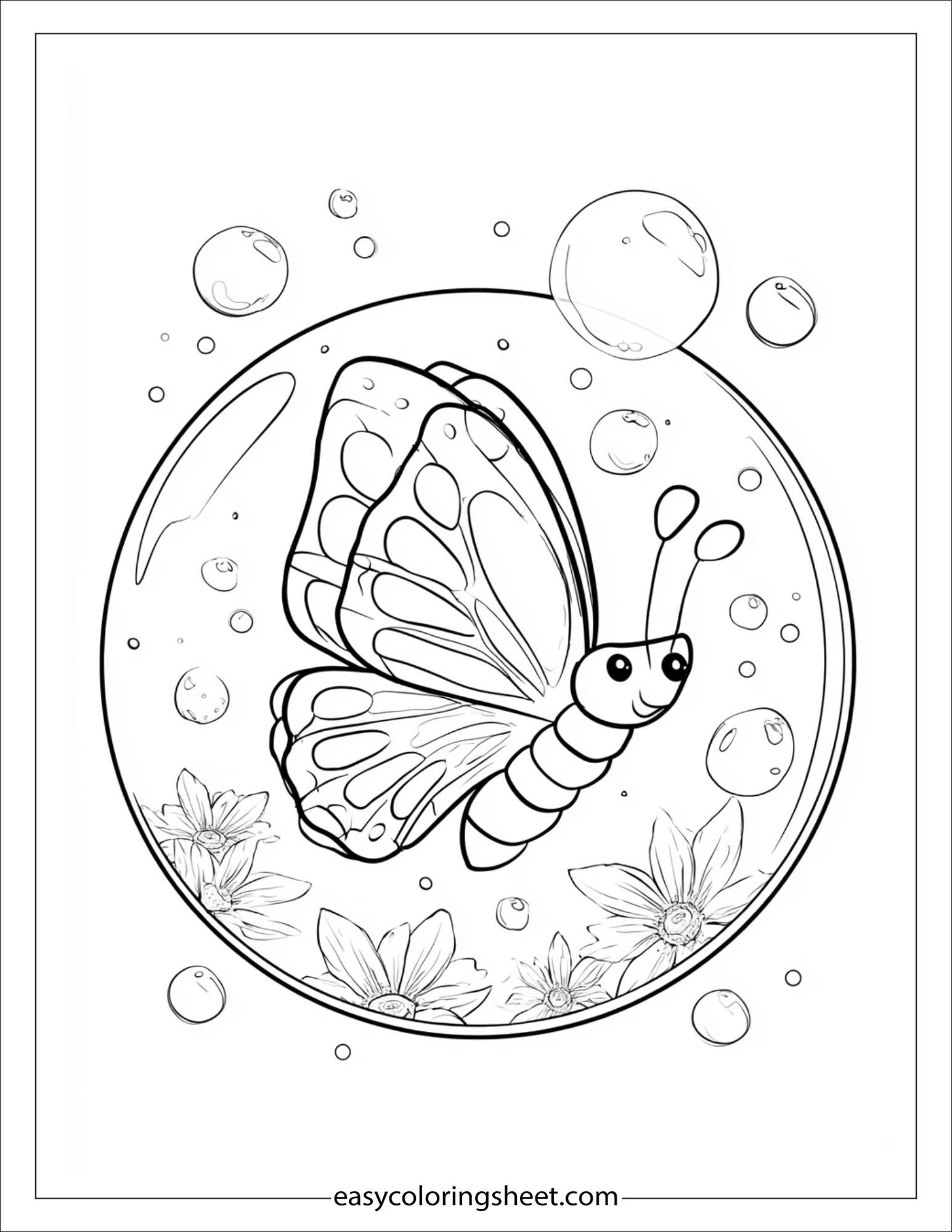 Butterfly in a bubble