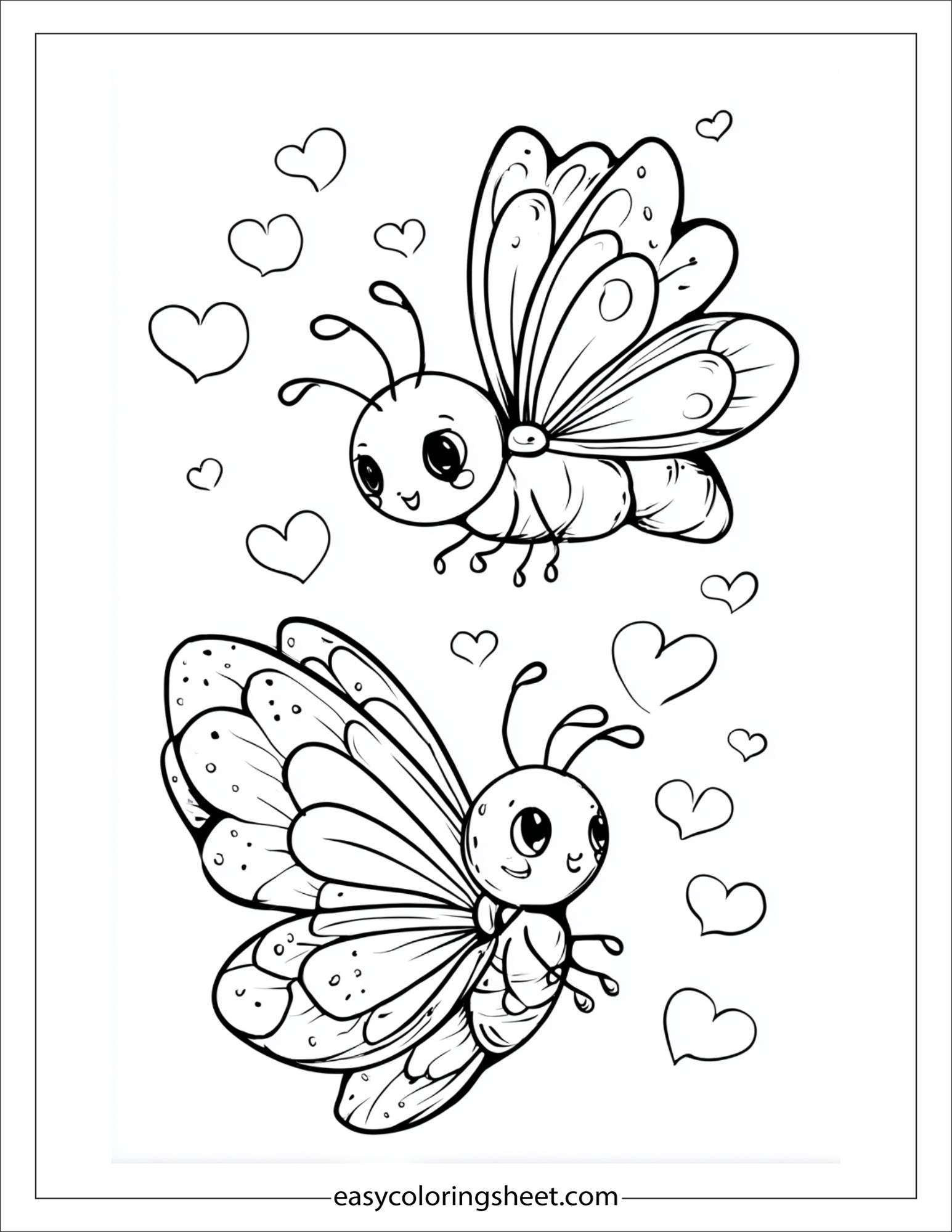 Butterfly in love