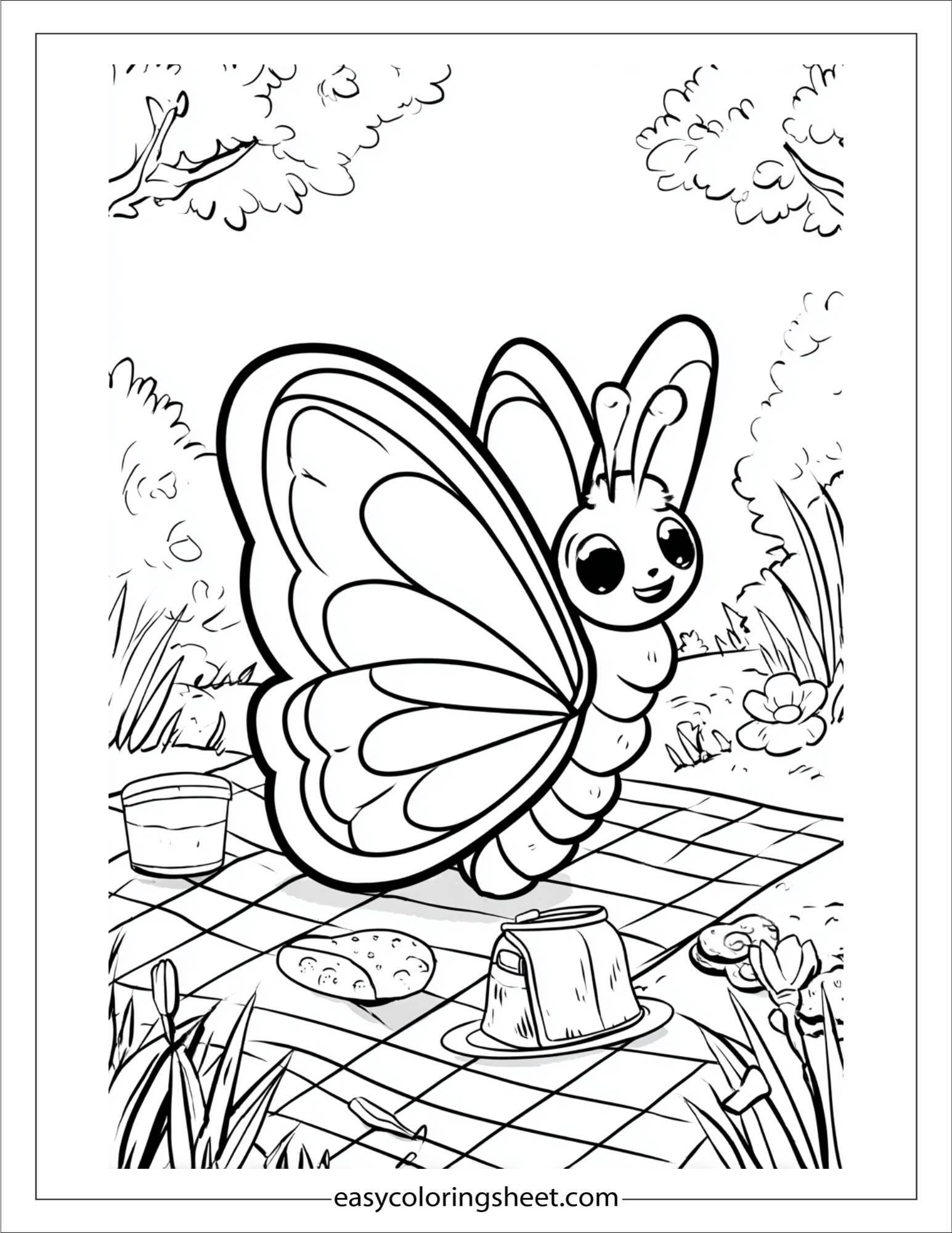 Butterfly on a picnic