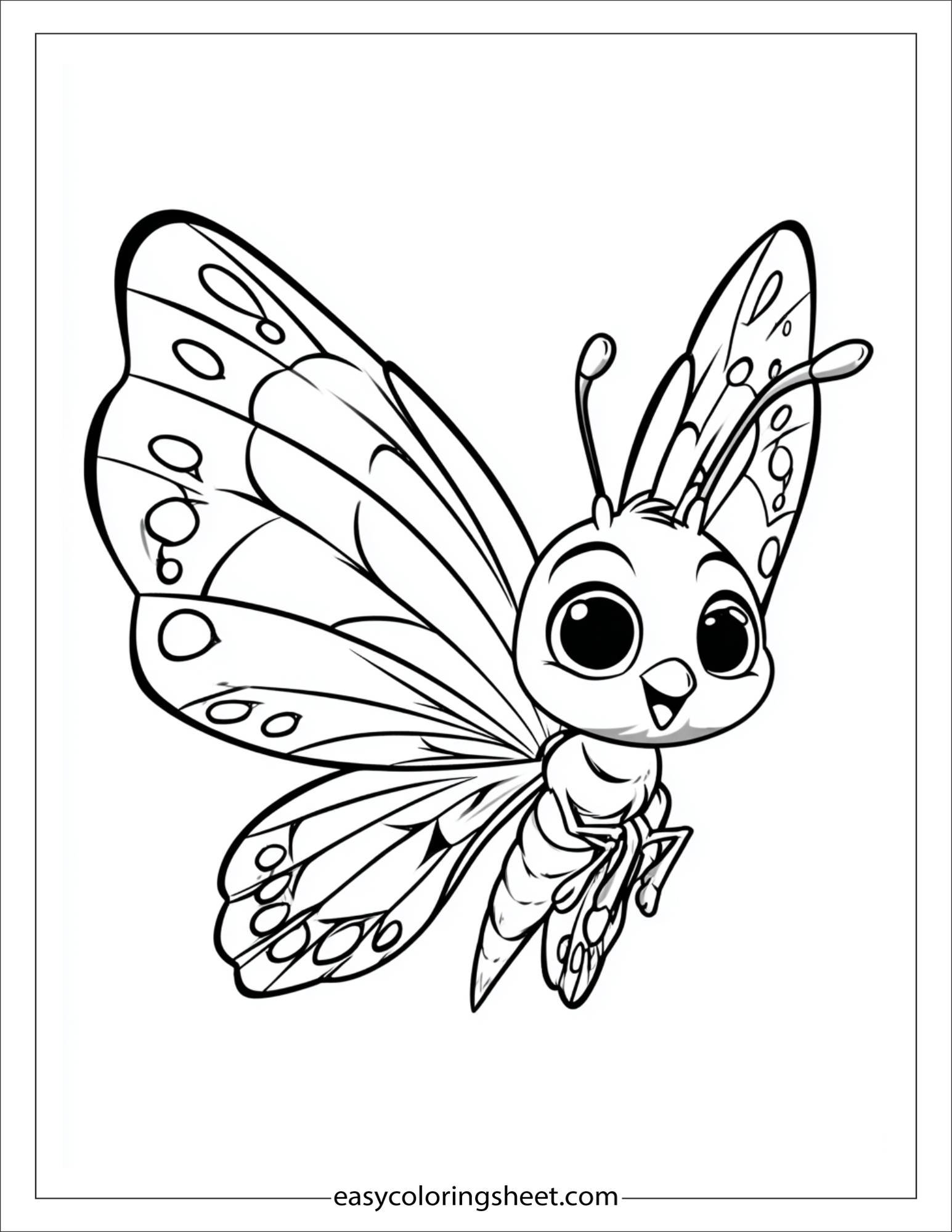 Butterfly showing off wings